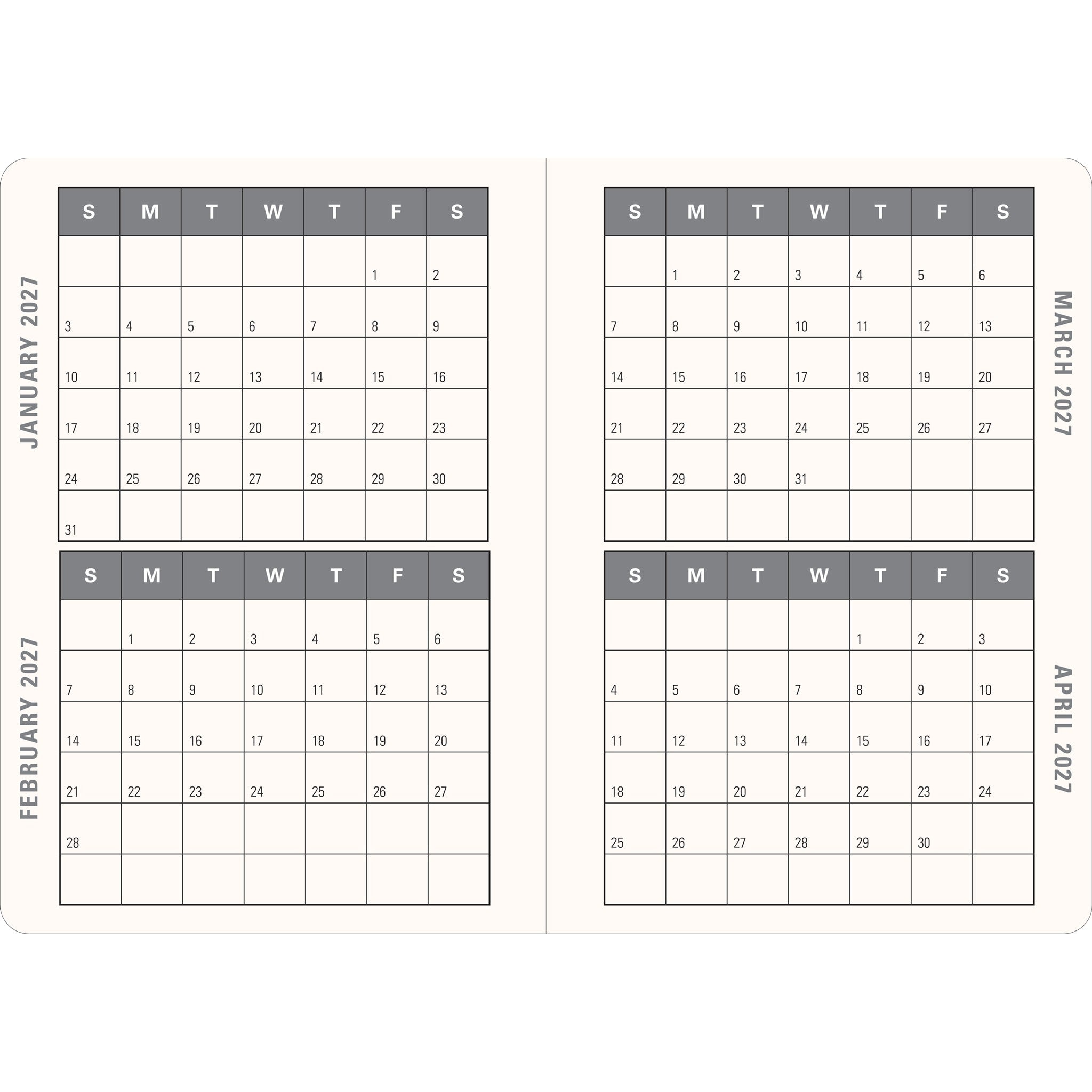 Wildflower Garden 2026-2027 Engagement Calendar - Online Only