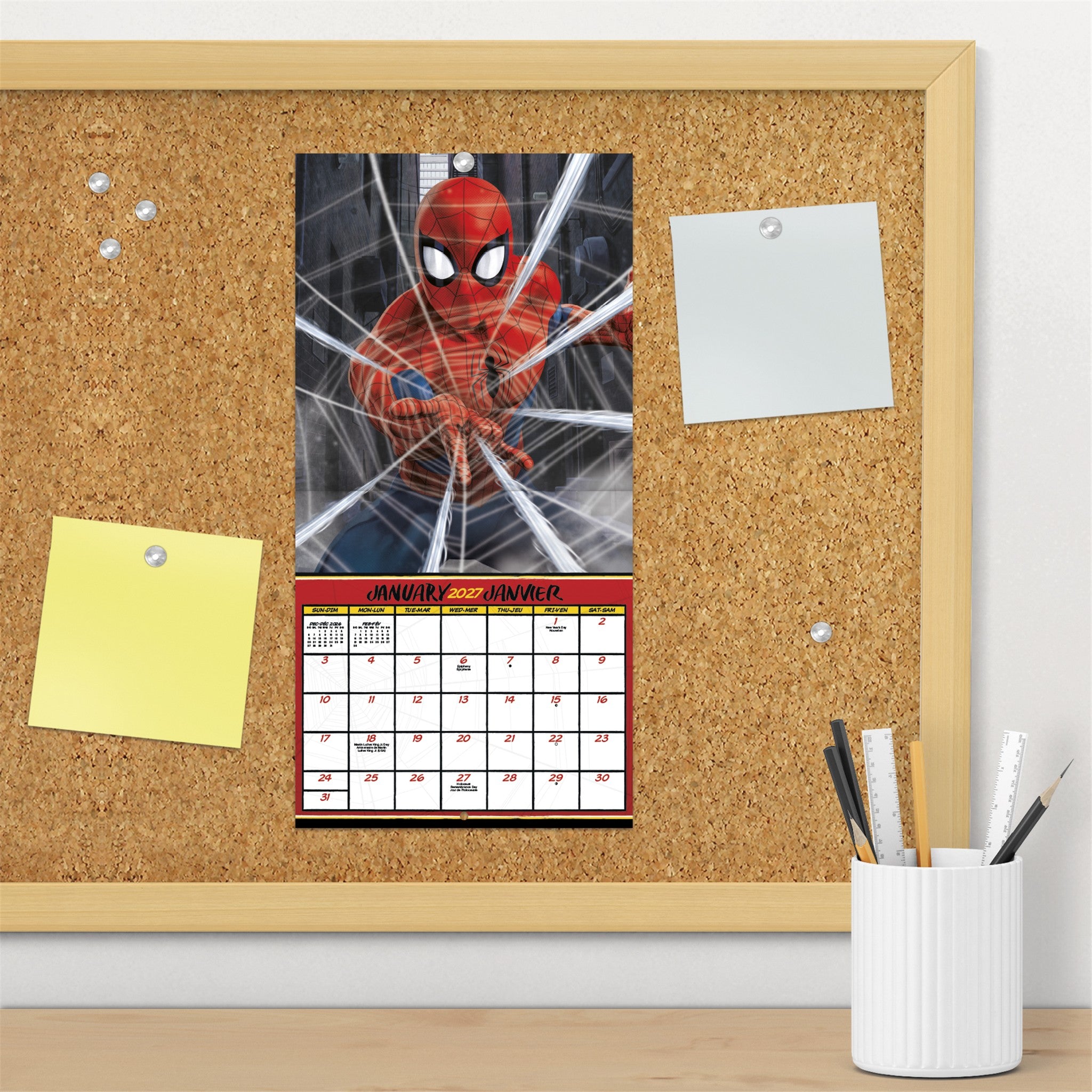 Mini-calendrier Spider-Man 2027