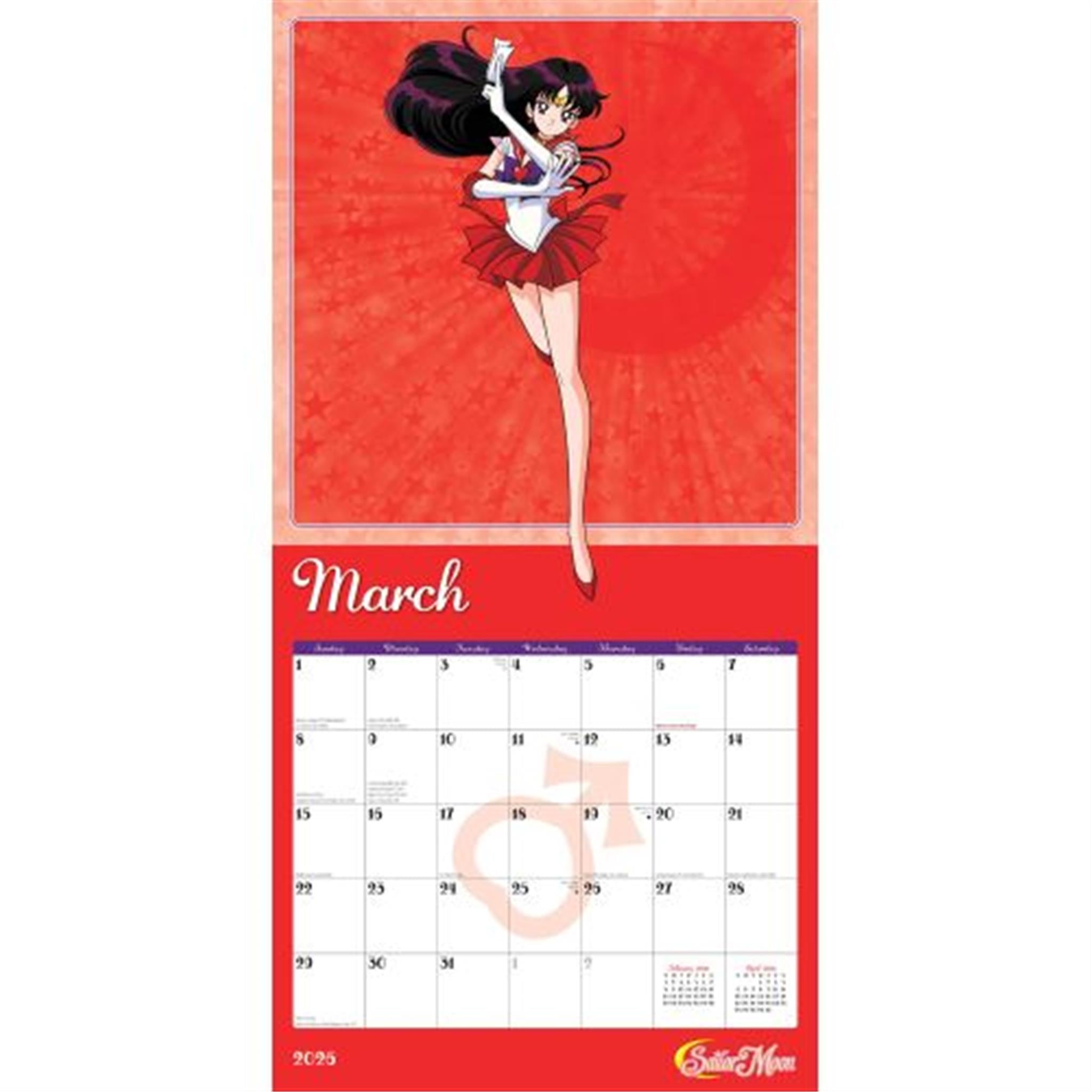 Calendrier mural Sailor Moon 2026