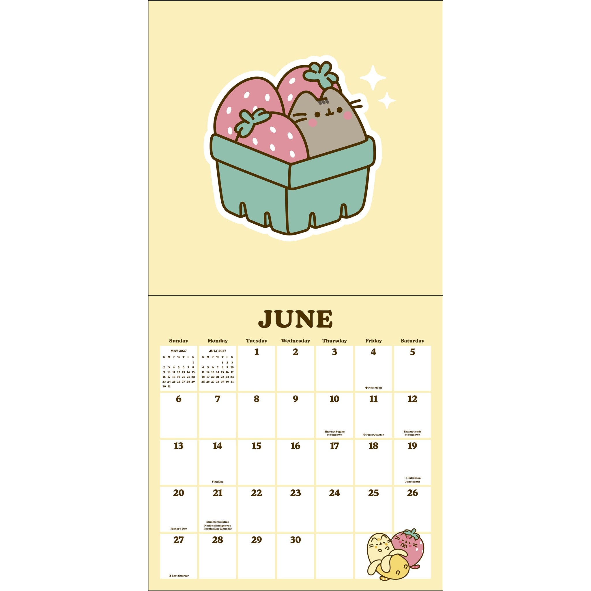 Calendrier Mural Pusheen 2027