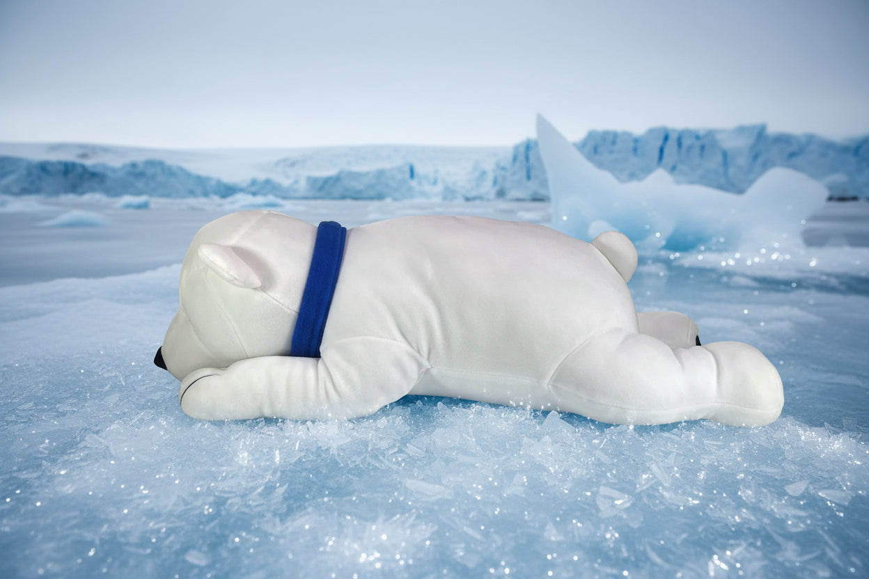 Ours polaire Snoozimals en peluche de 50 cm