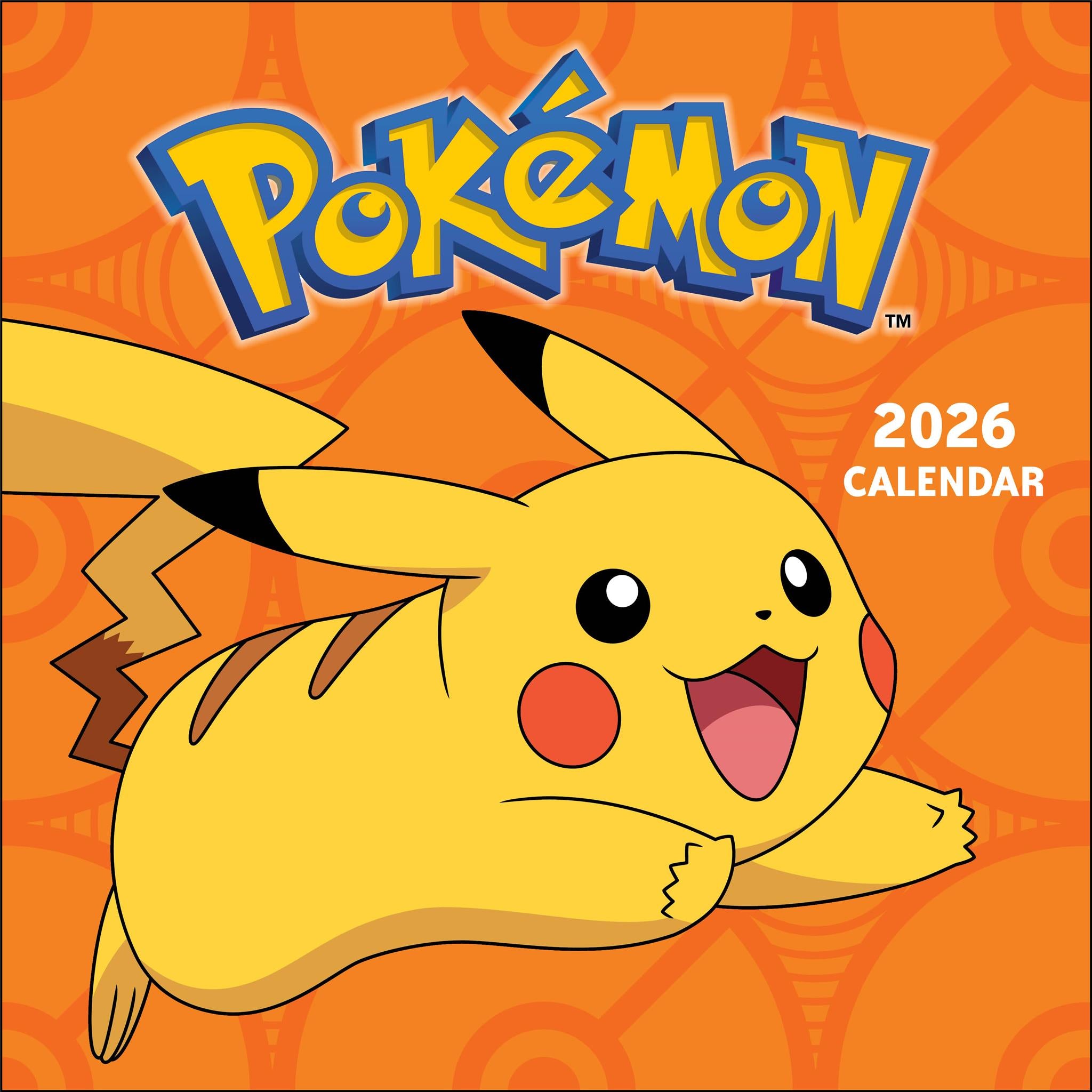 Calendrier mural Pokémon 2026