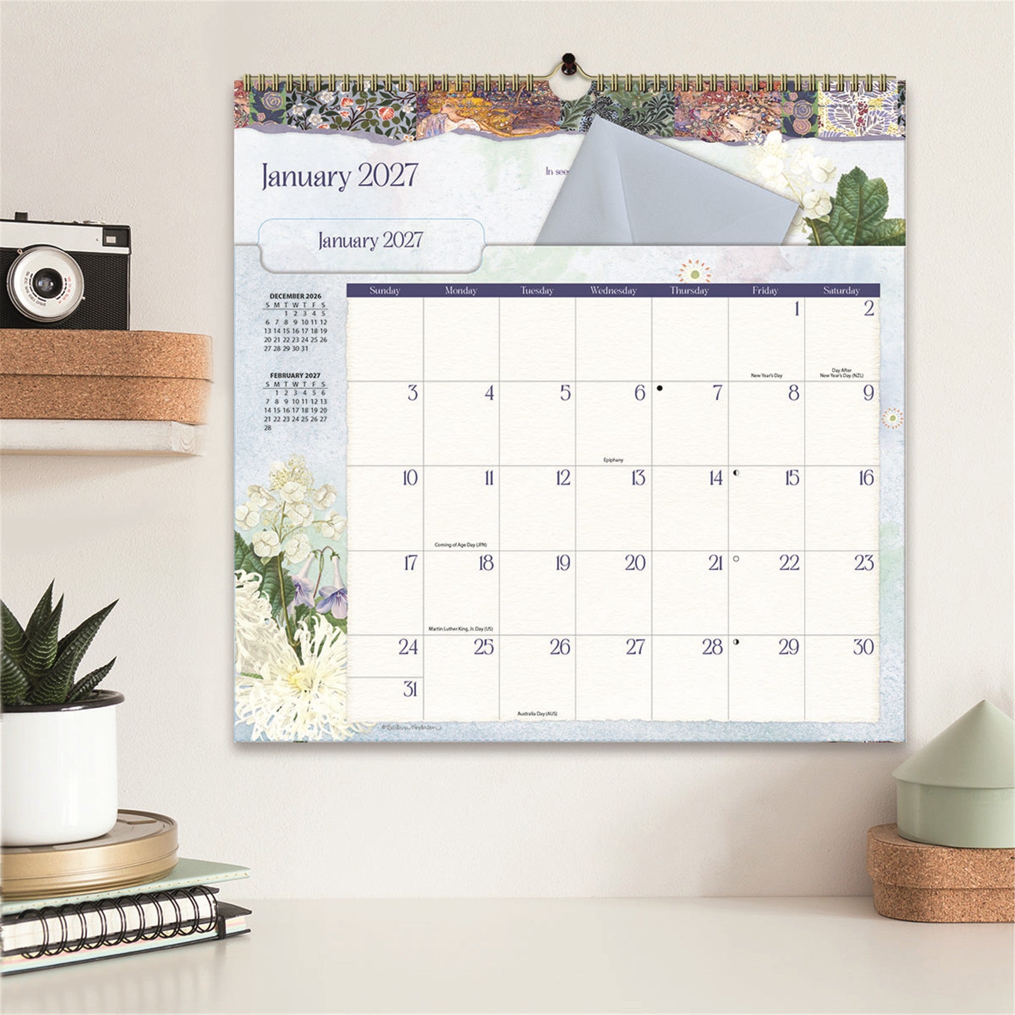 Calendrier mural 2027 des Jardins botaniques – En ligne seulement