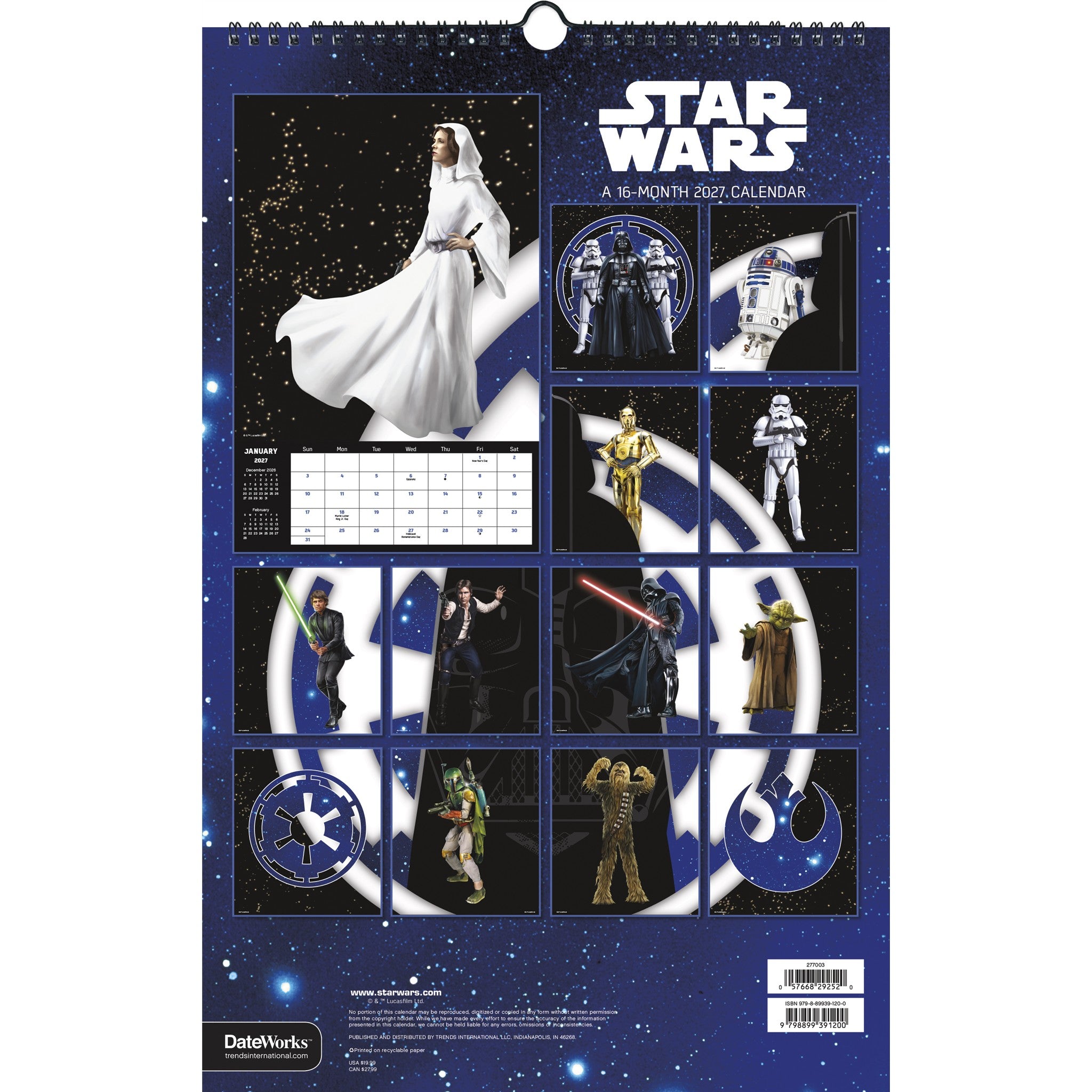 Star Wars 2027 Poster Calendar