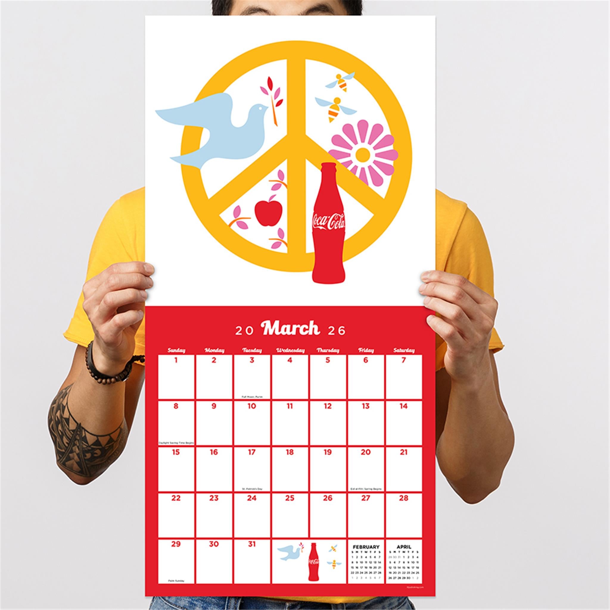 Calendrier mural Coca-Cola Harmony 2026 - Disponible uniquement en ligne