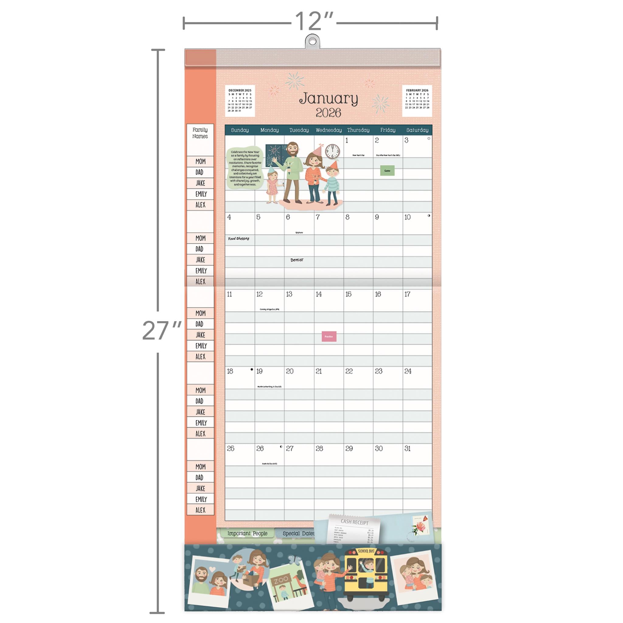 Moms Plan It 2025-206 Wall Calendar - Online Only