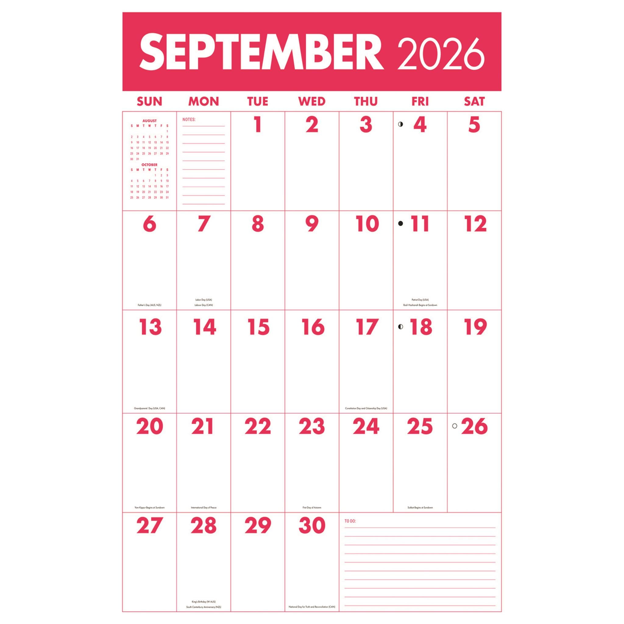 Calendrier poster géant Mammoth Grid 2026