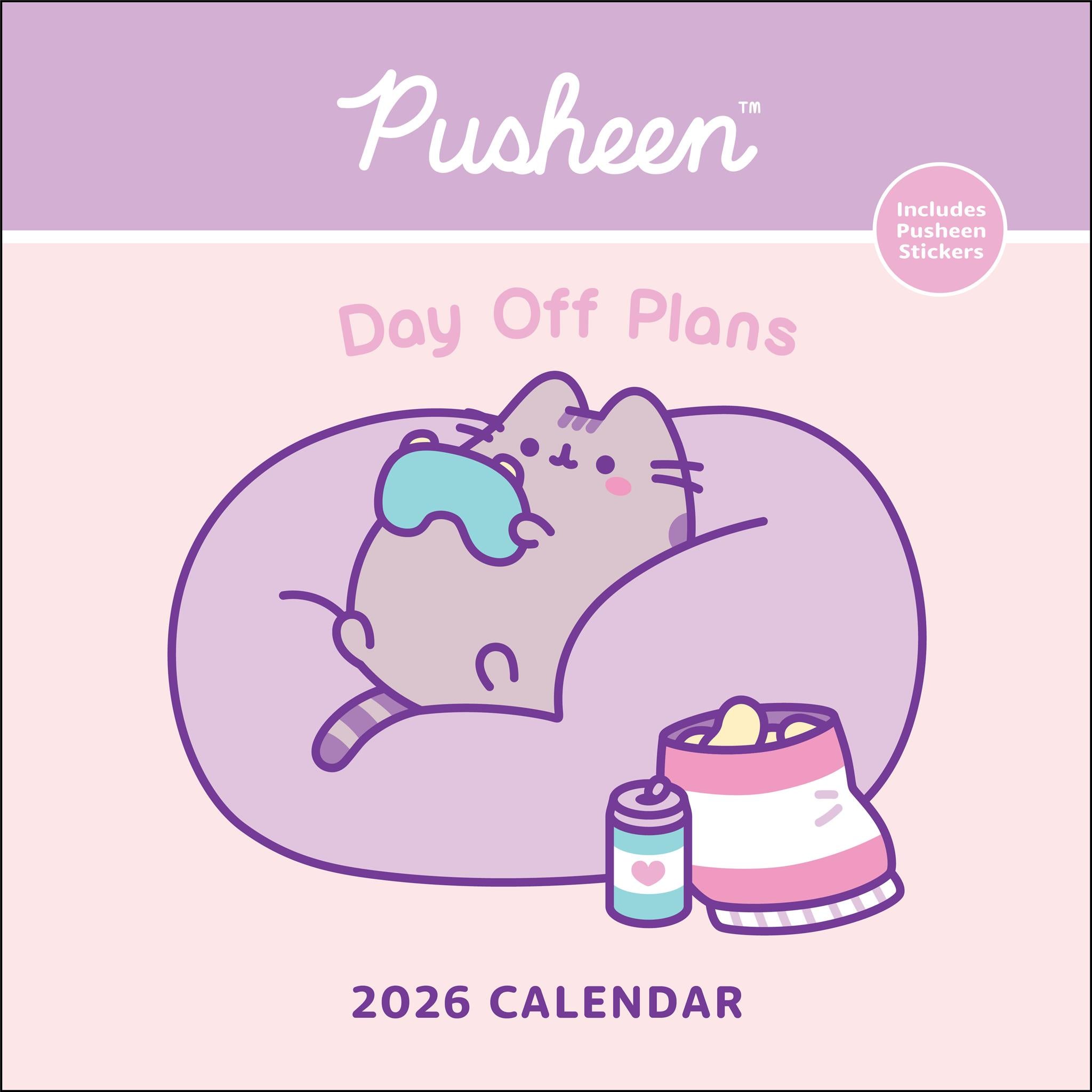 Calendrier mural Pusheen 2026