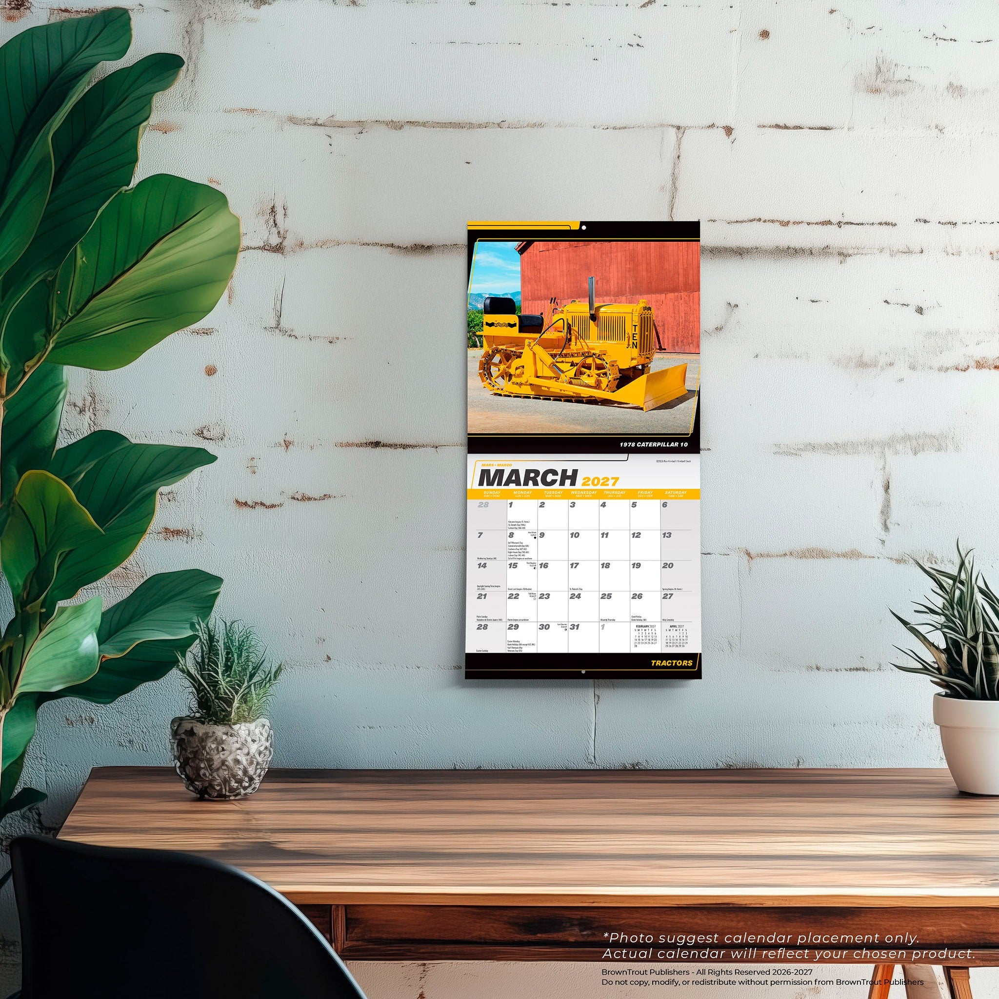 Tractors 2027 Mini Calendar
