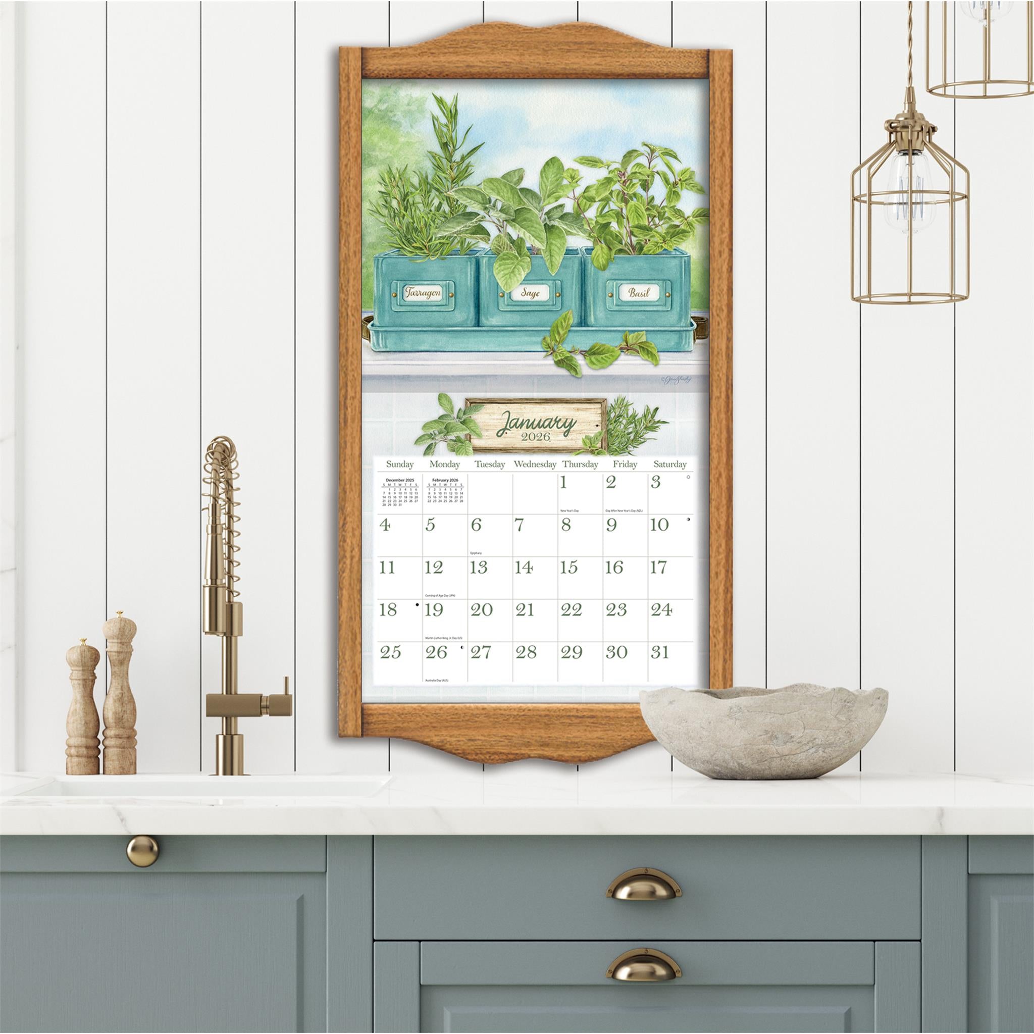 Herb Garden 2026 Deluxe Wall Calendar - Online Only