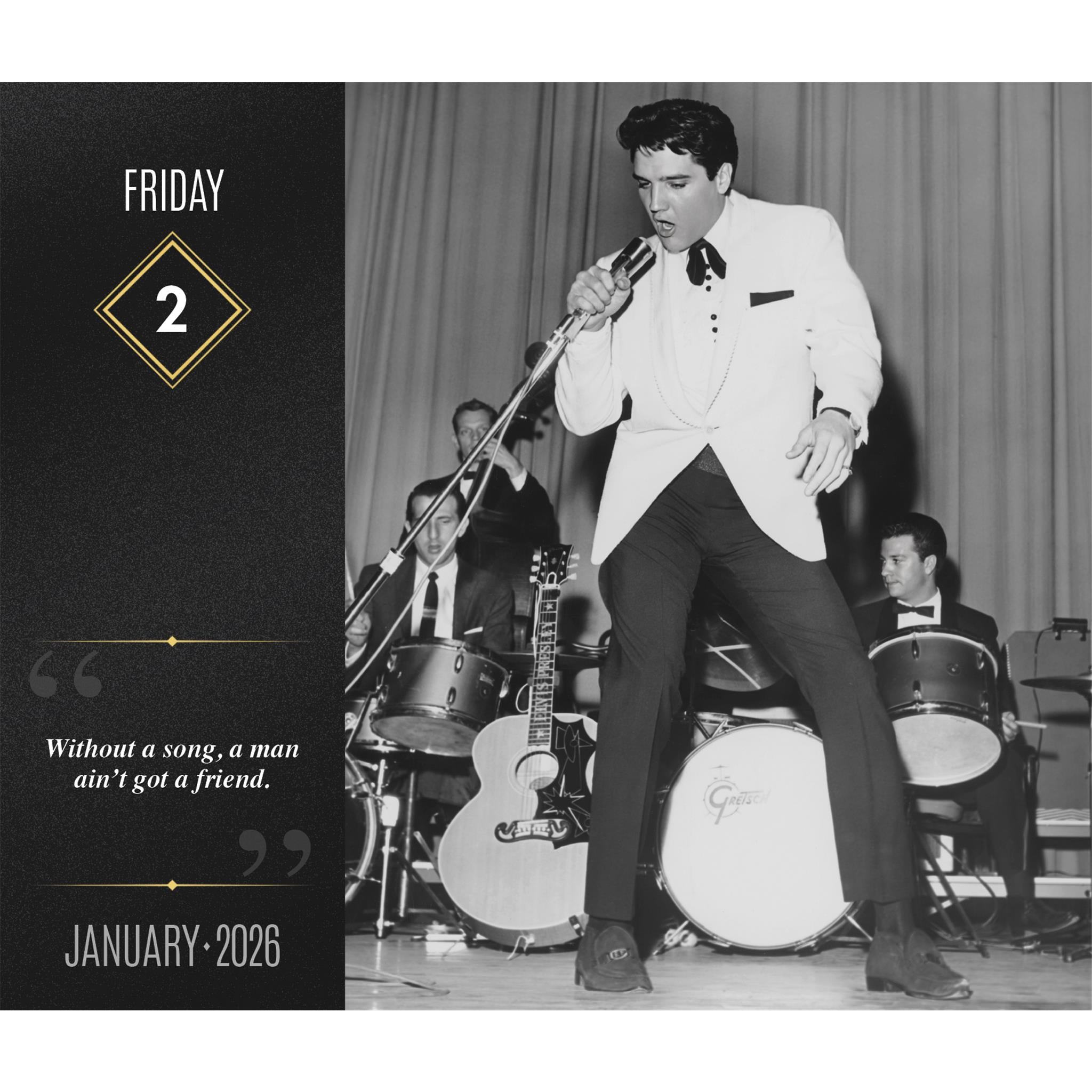 Calendrier Elvis Presley 2026