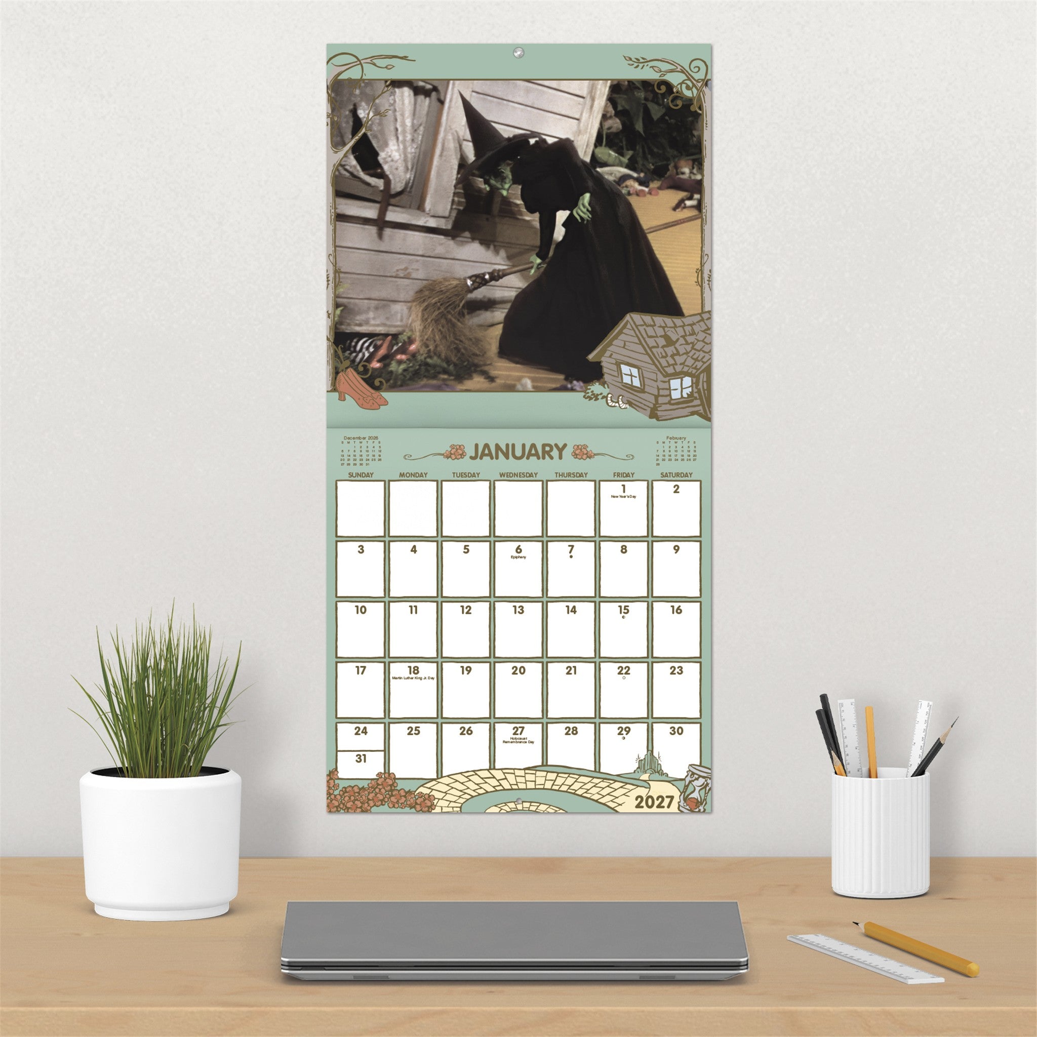 The Wizard of Oz Exclusive with Print 2027 Wall Calendar