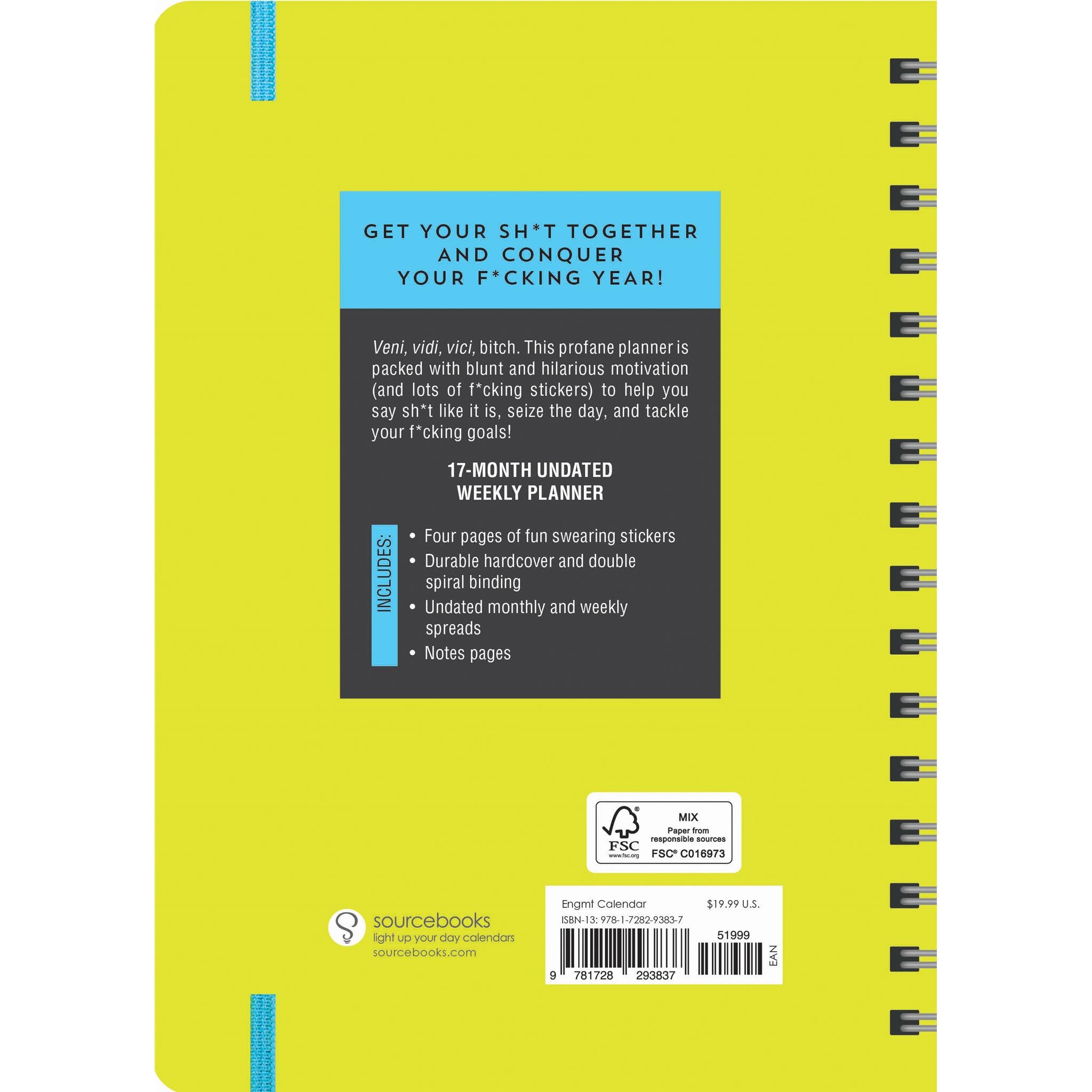 I Came I Saw I Fucking Conquered Undated Engagement Calendar - Online Only