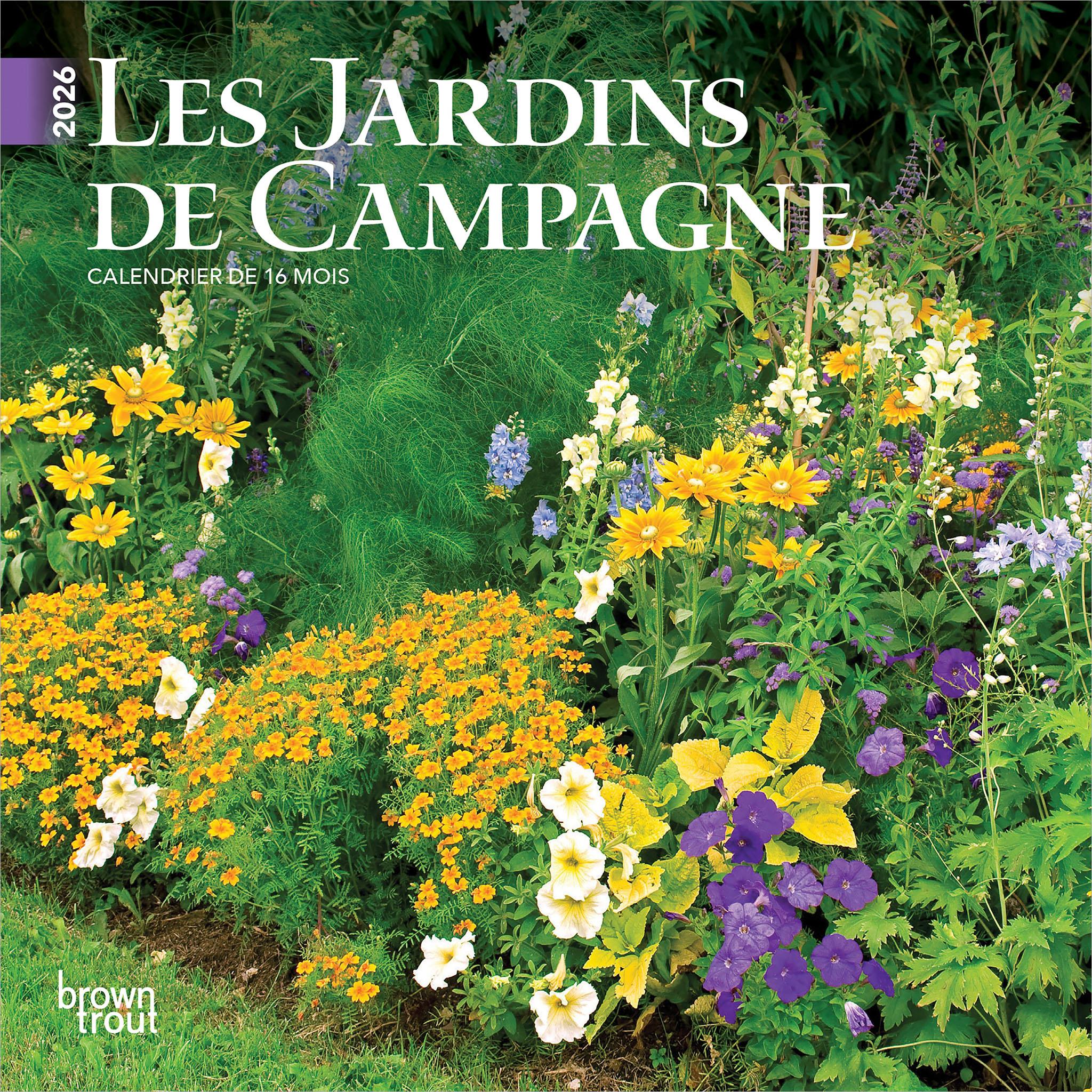 Mini calendrier Les Jardins De Campagne 2026 (français)