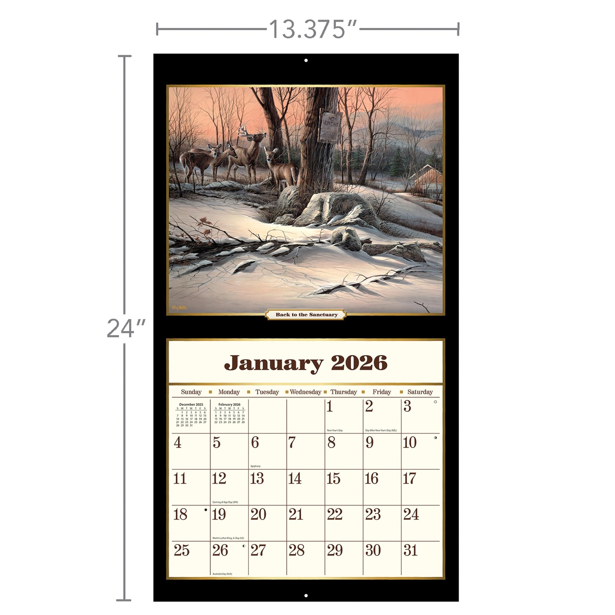 Terry Redlin 2026 Deluxe Wall Calendar