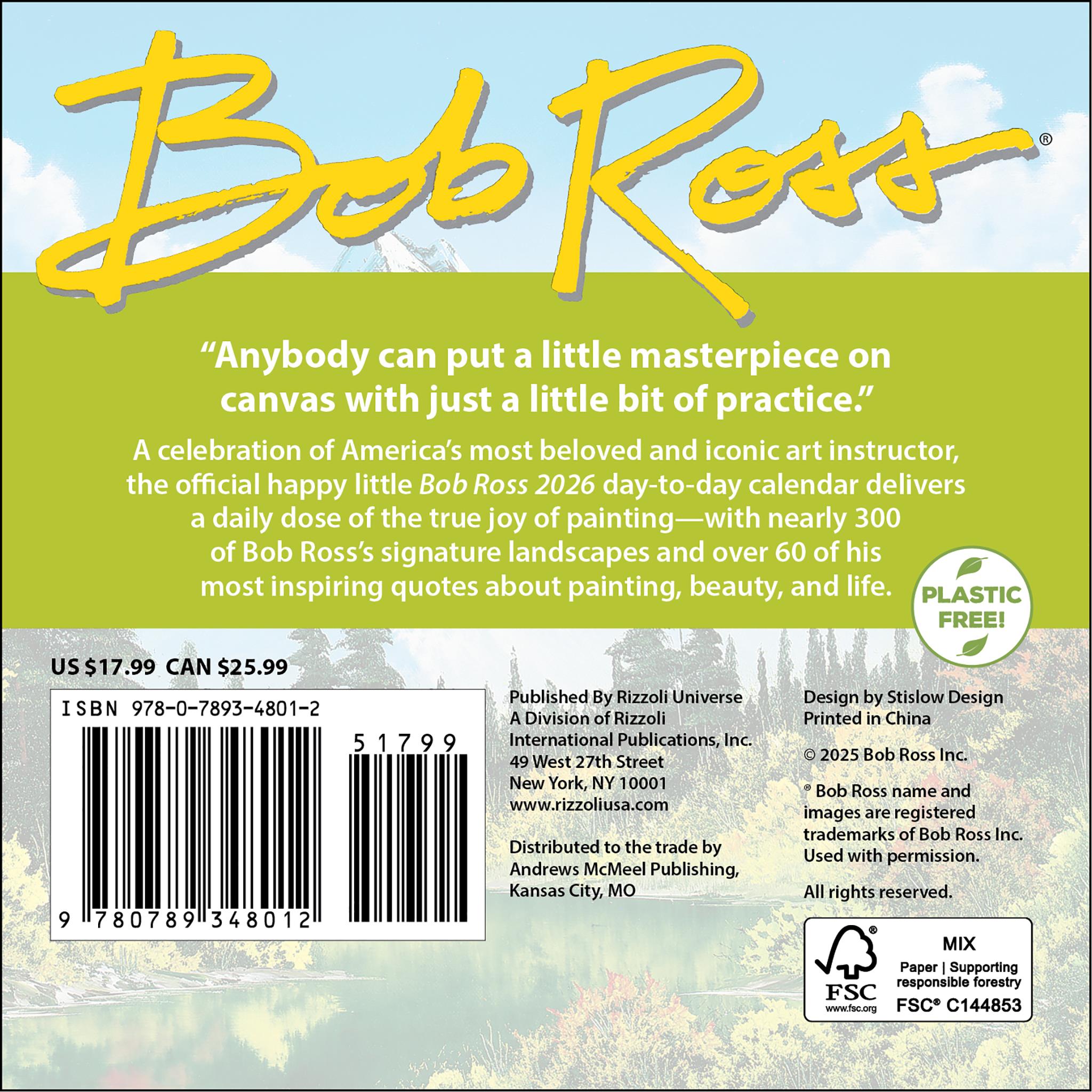 Calendrier Bob Ross 2026