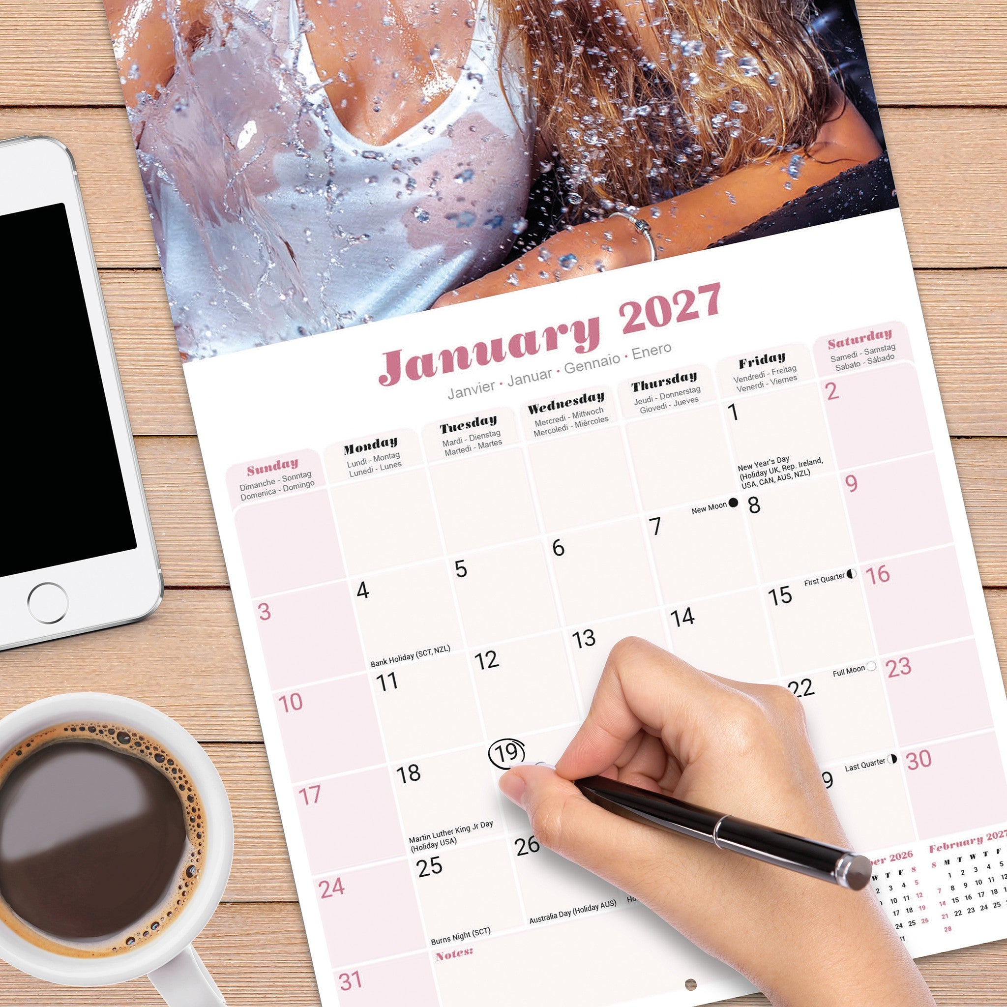 Girls 2027 Wall Calendar
