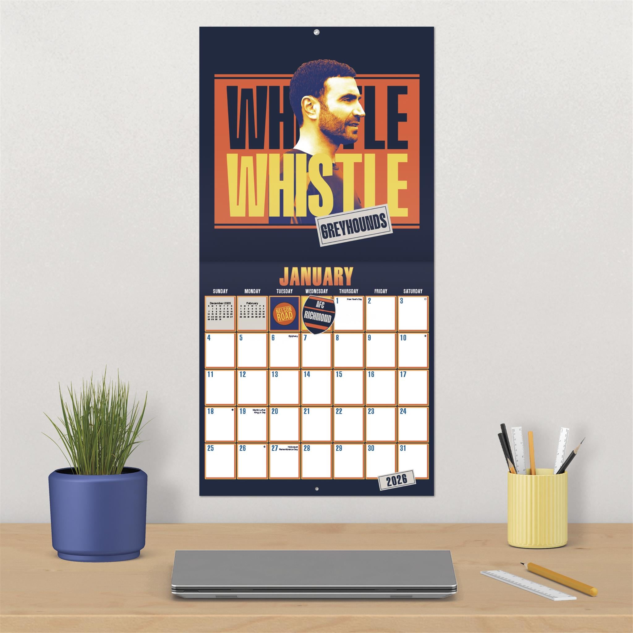 Ted Lasso 2026 Wall Calendar