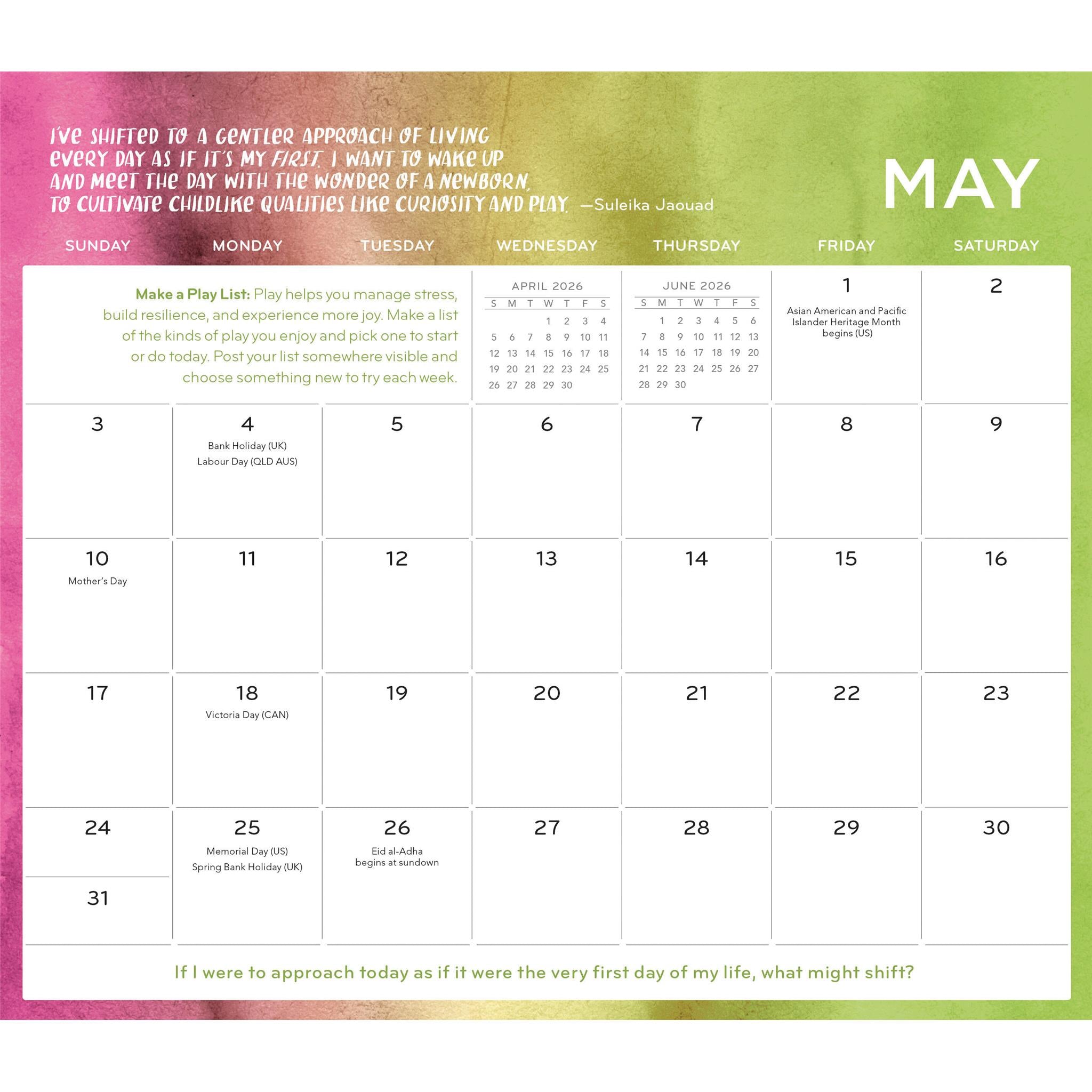 Everyday Gratitude 2026 Mini Magnetic Calendar - Online Only