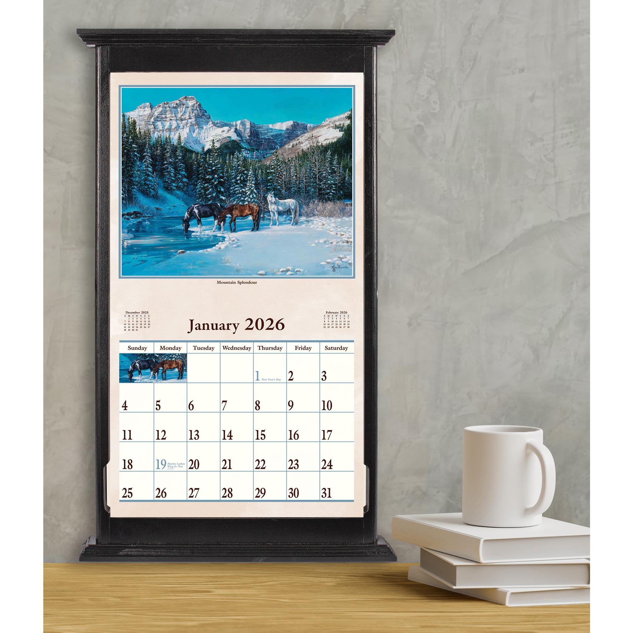 Calendrier mural Hoof Beats 2026 - Disponible uniquement en ligne