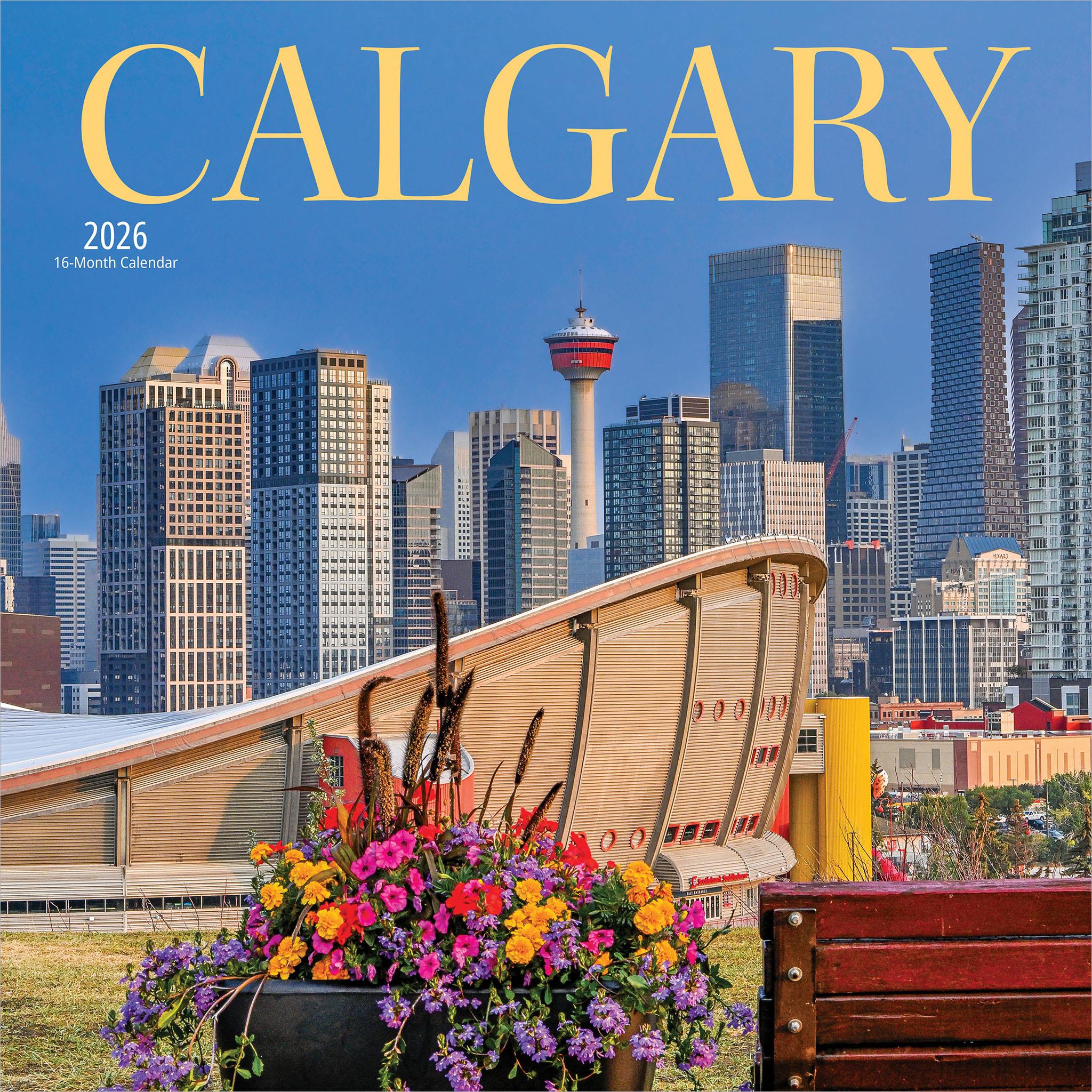 Calendrier mural de Calgary 2026