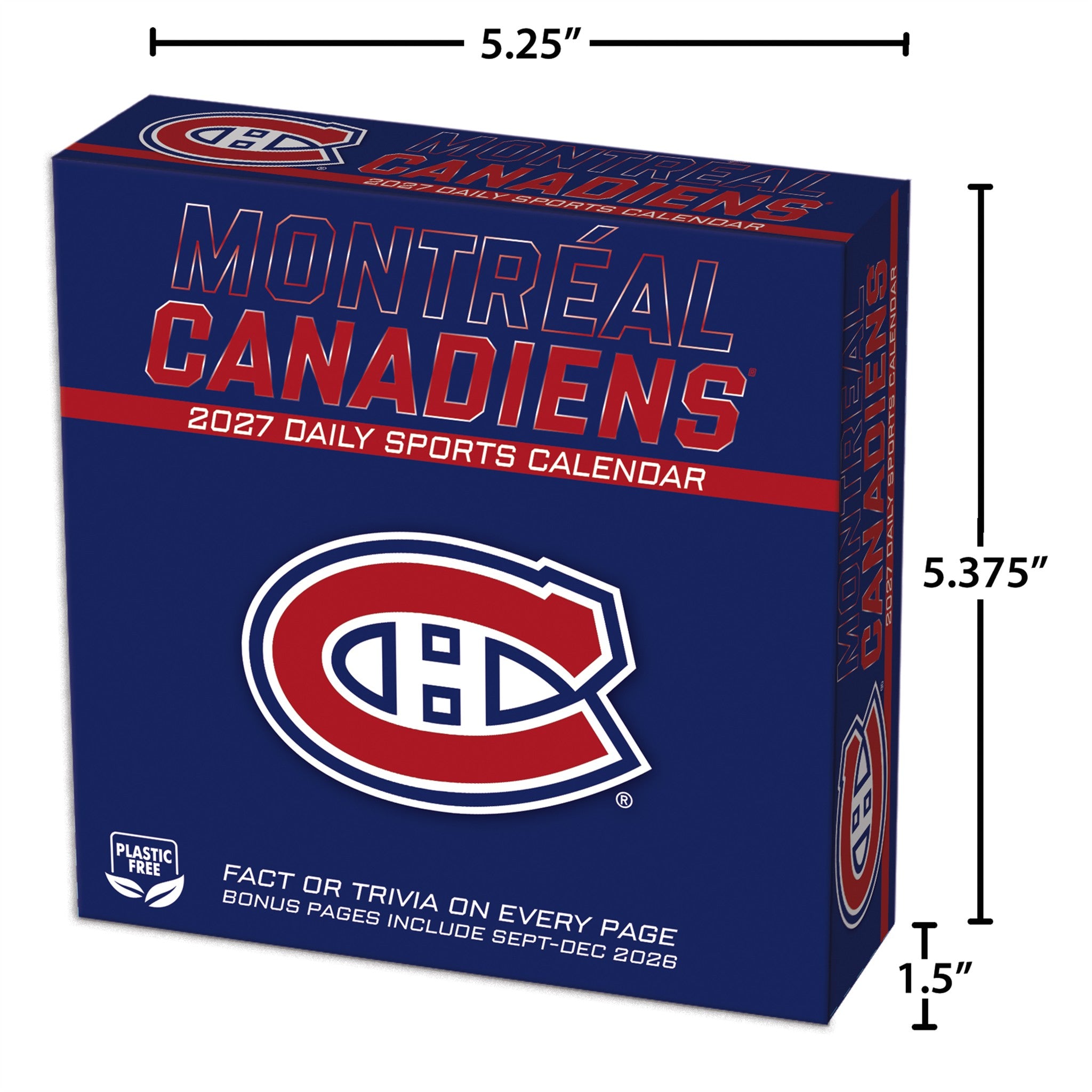 NHL Montreal Canadiens 2027 Box Calendar