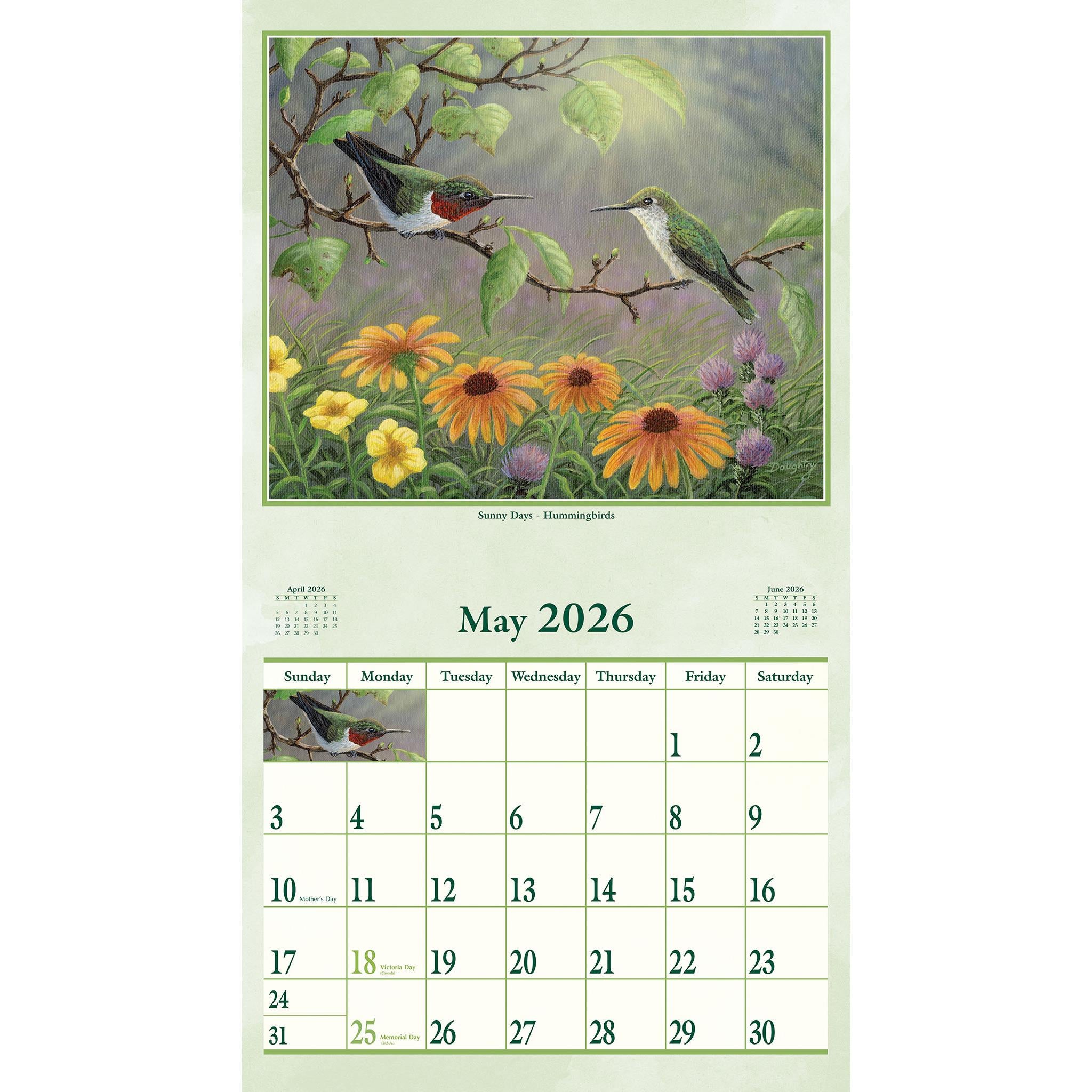 Calendrier mural Wings Of Nature 2026 - Disponible uniquement en ligne