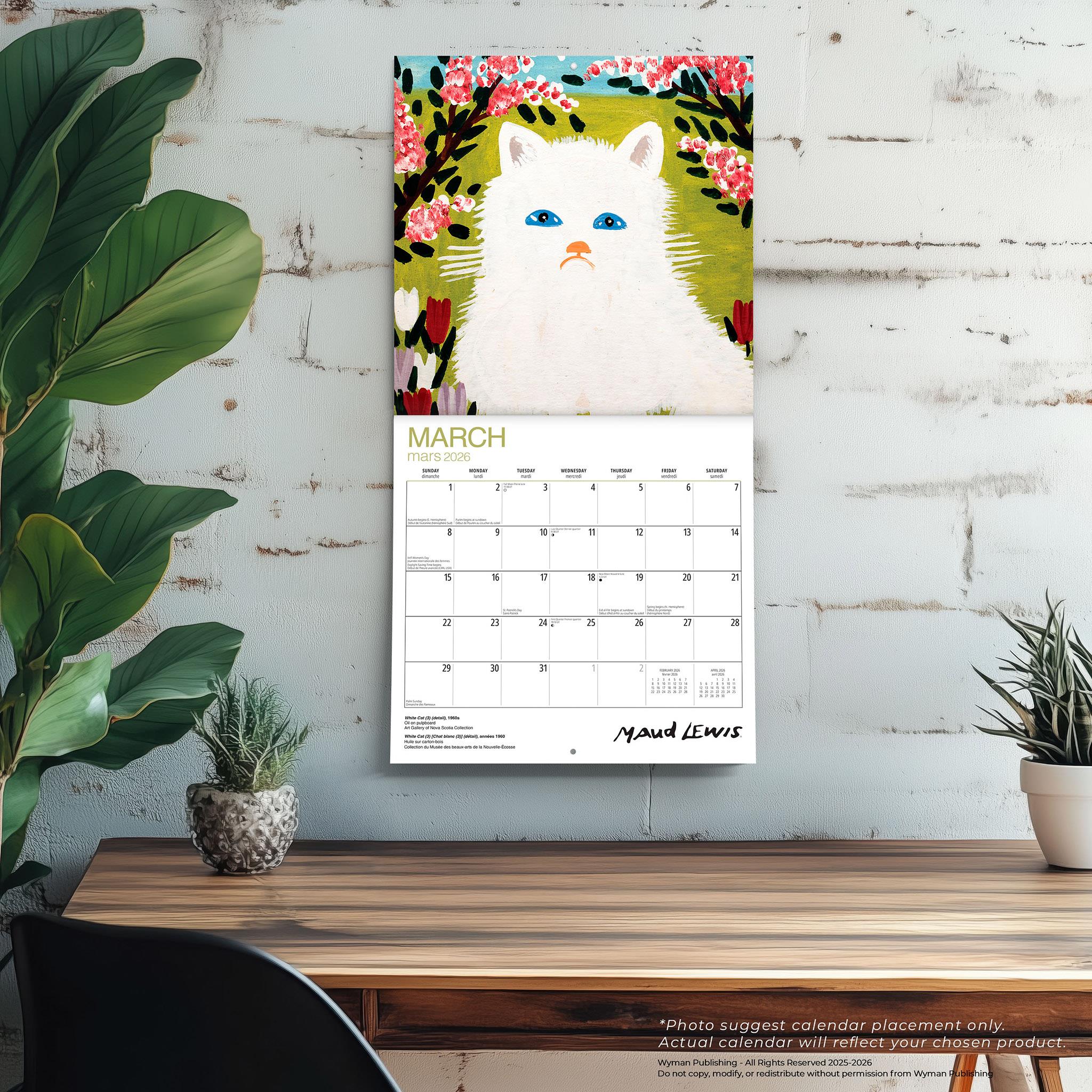 Maud Lewis 2026 Wall Calendar