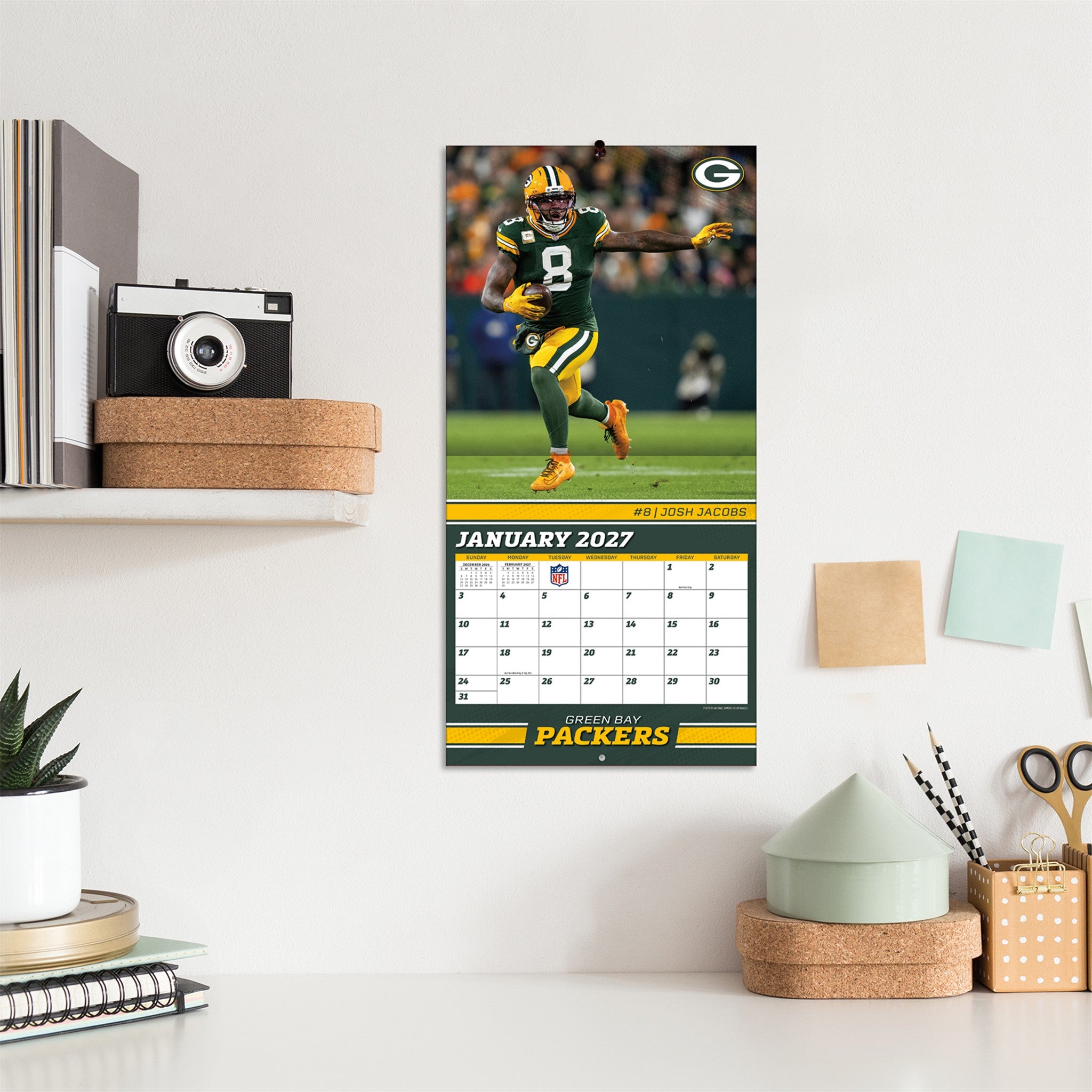 NFL Green Bay Packers 2027 Mini Calendar - Online Only