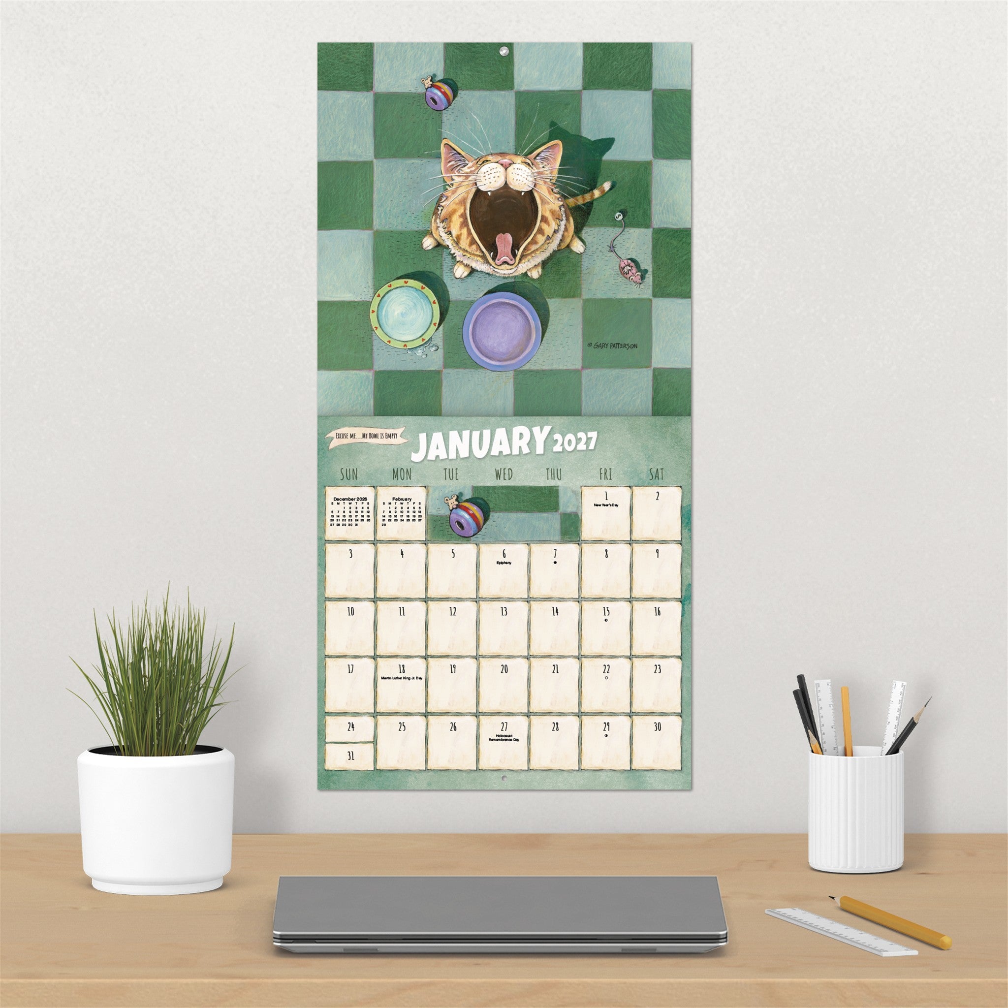 Gary Patterson Cats 2027 Wall Calendar