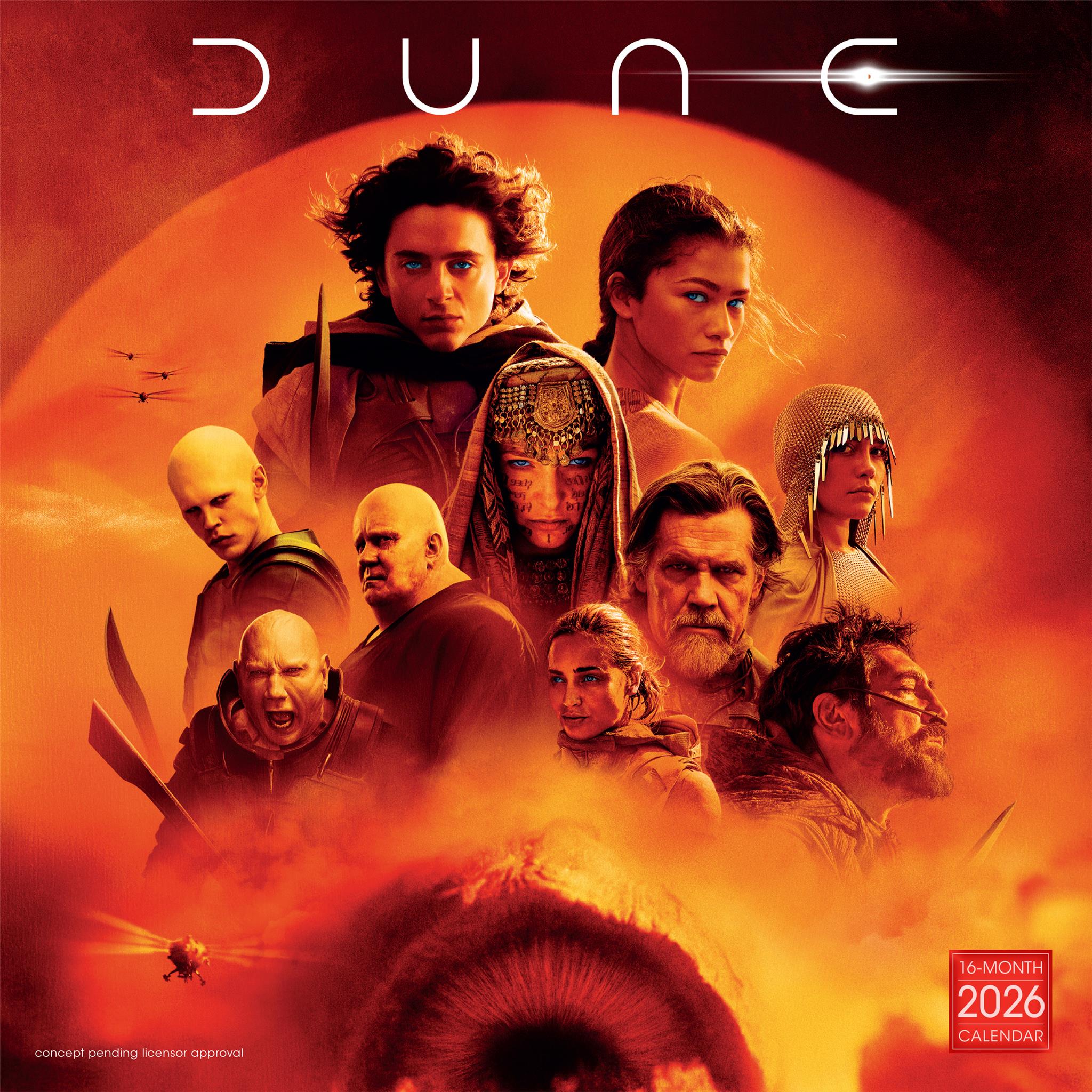 Calendrier mural DUNE 2026