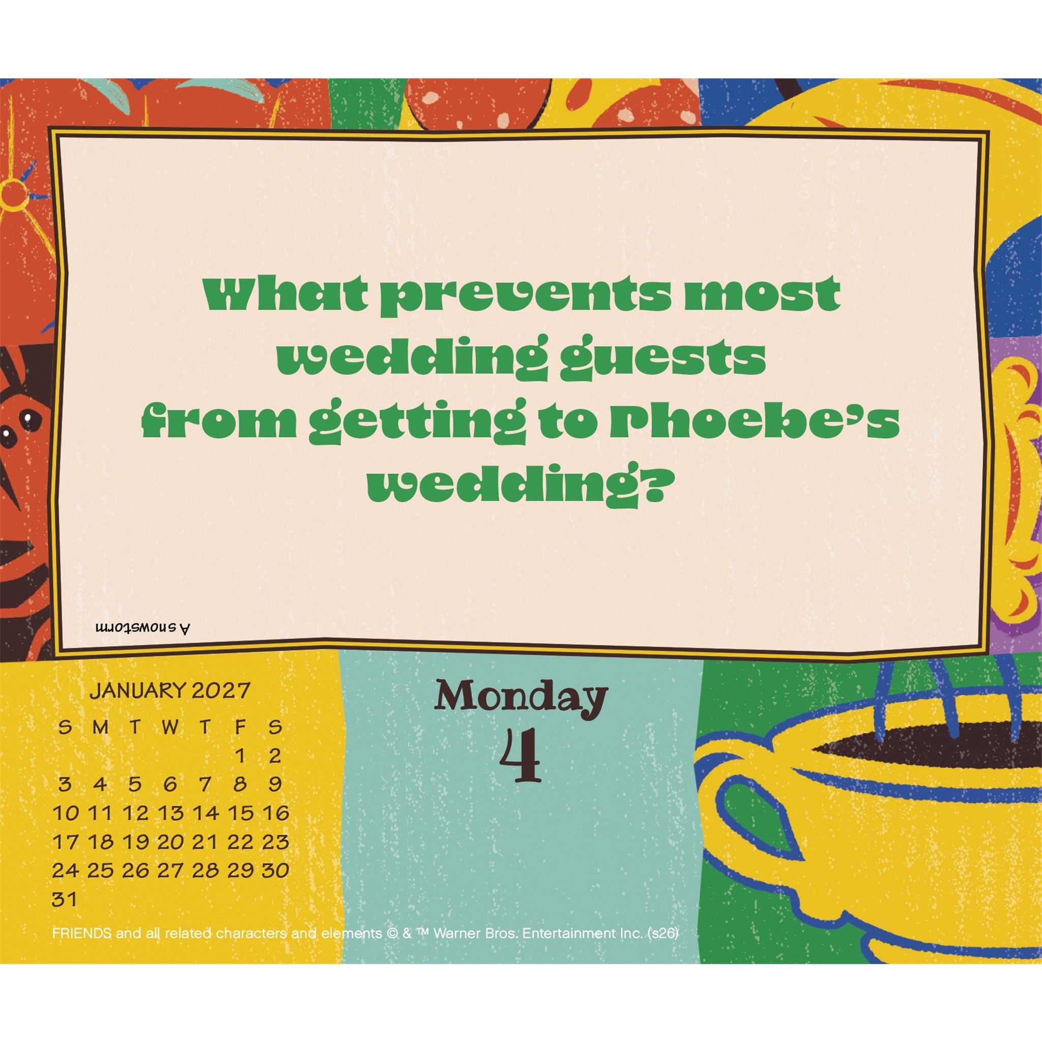 Calendrier de bureau Friends 2027