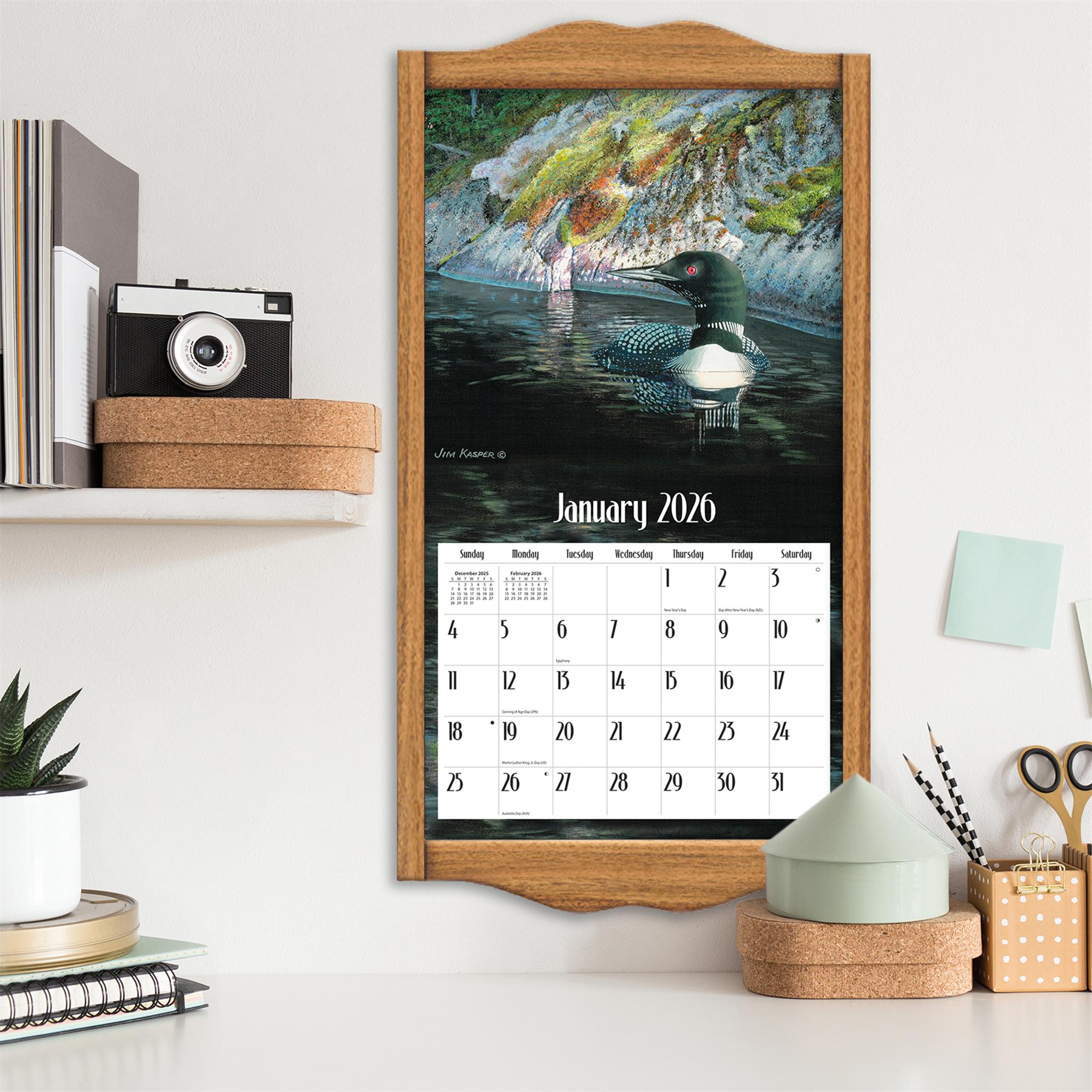 Loons On The Lake 2026 Wall Calendar