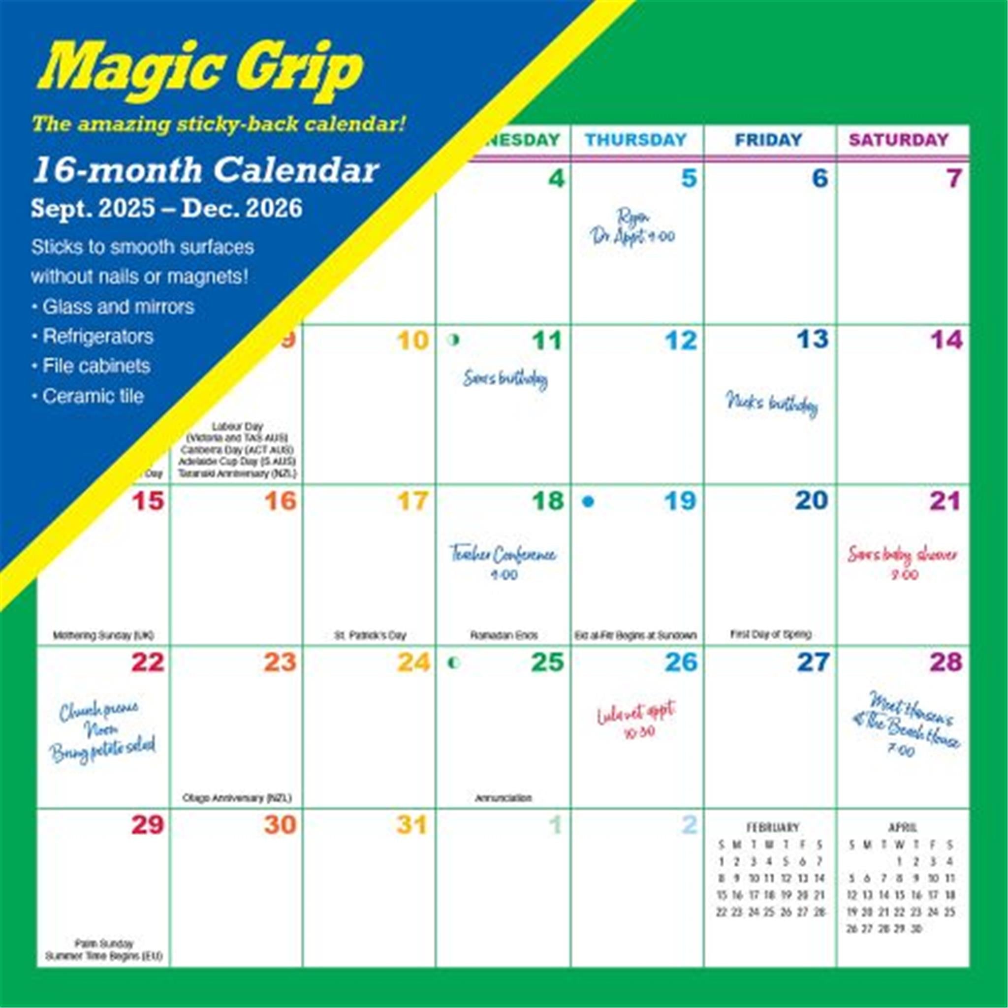 Mini-calendrier exclusif Rainbow Magic Grip 2025-2026