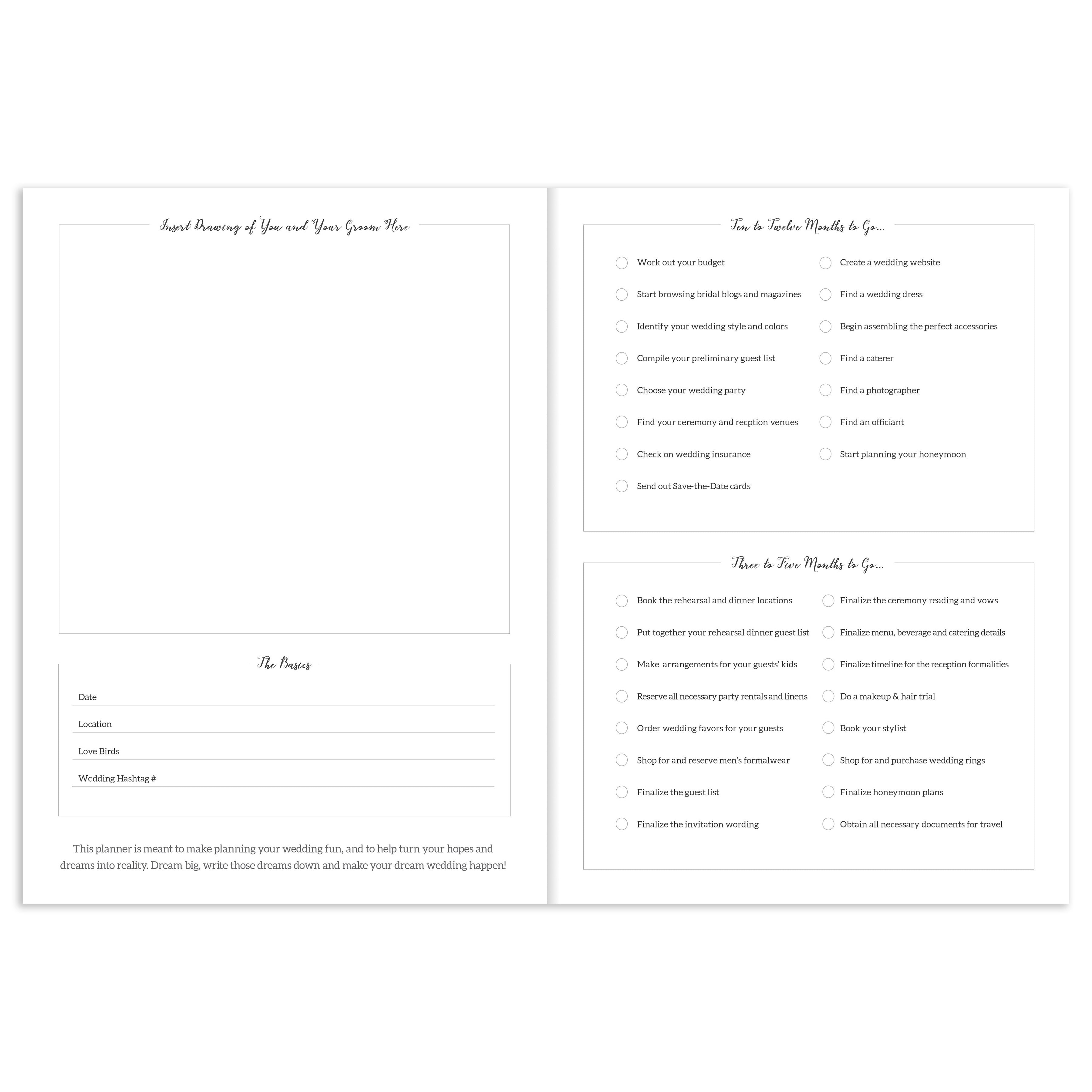 Woah Wedding Undated Planner