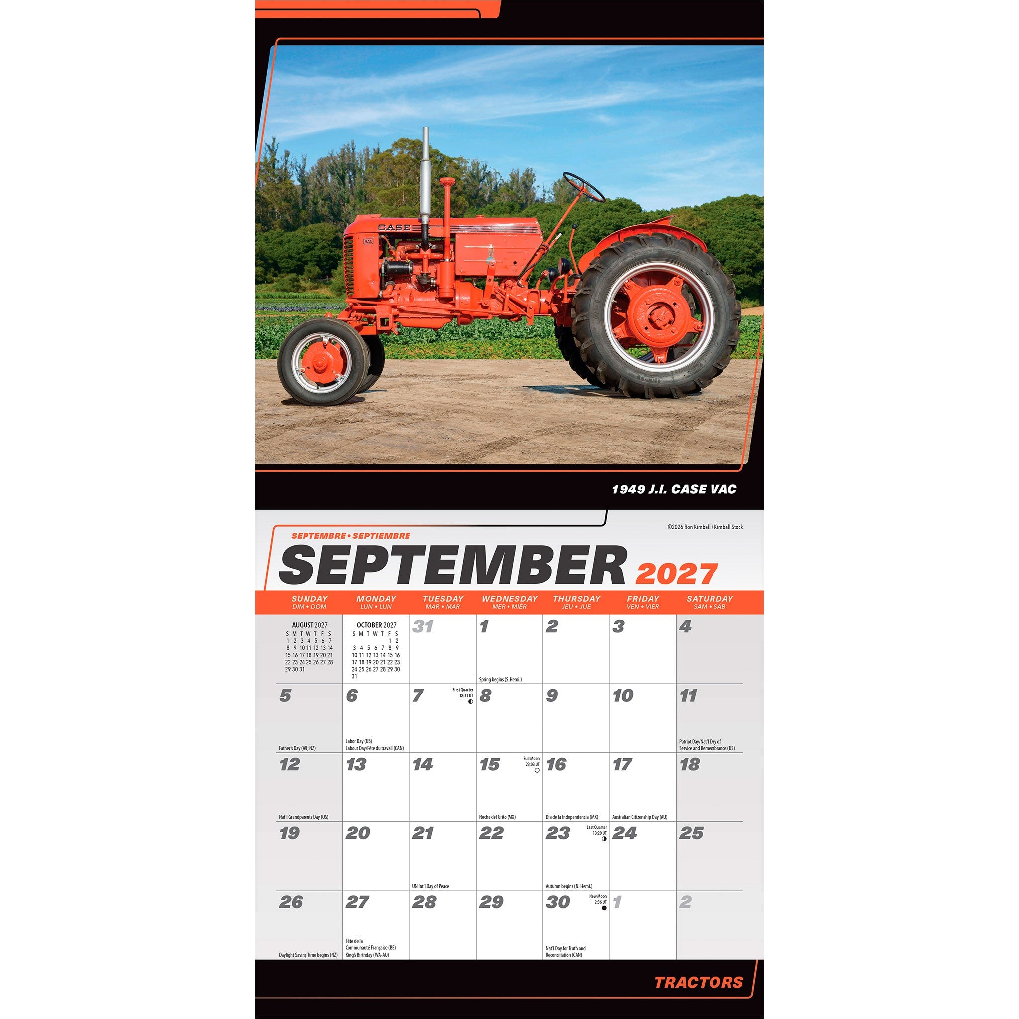 Tractors 2027 Mini Calendar