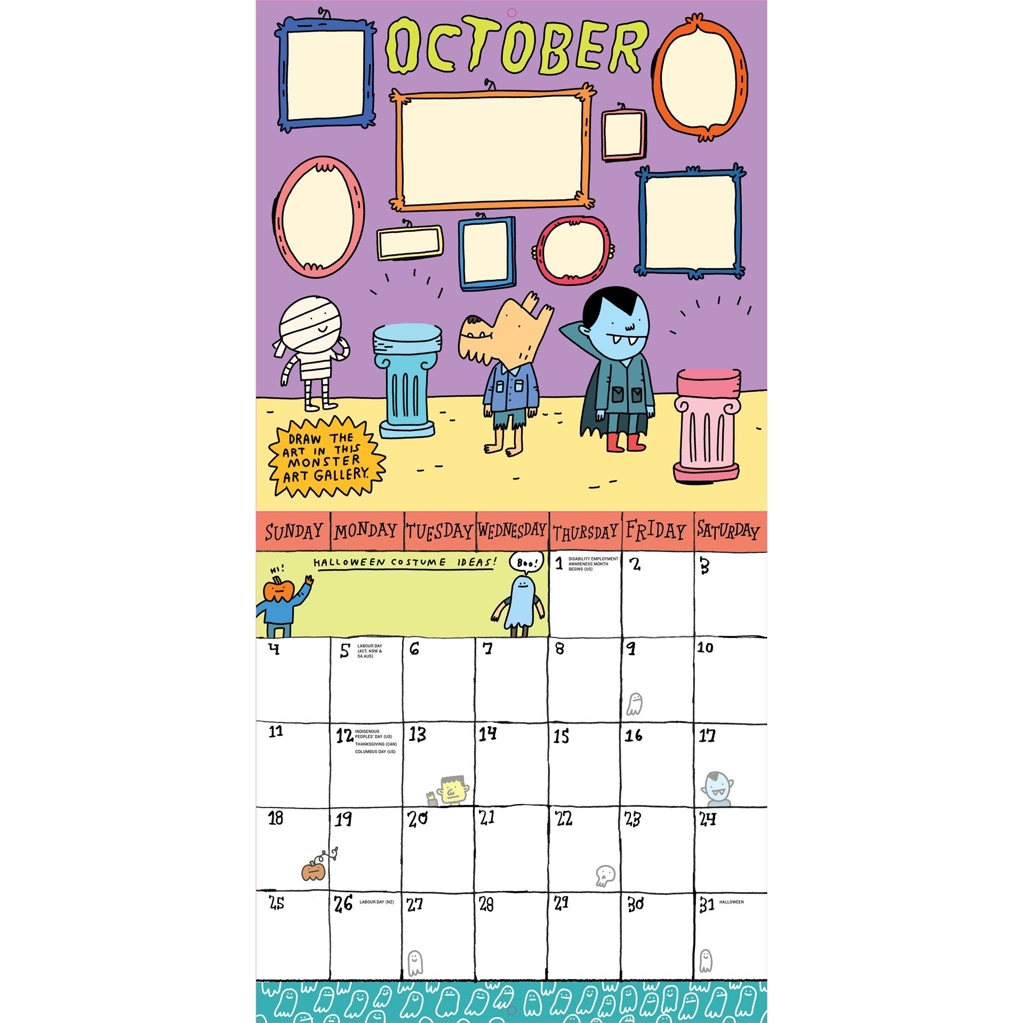 Kids Awesome Activity 2026 Wall Calendar
