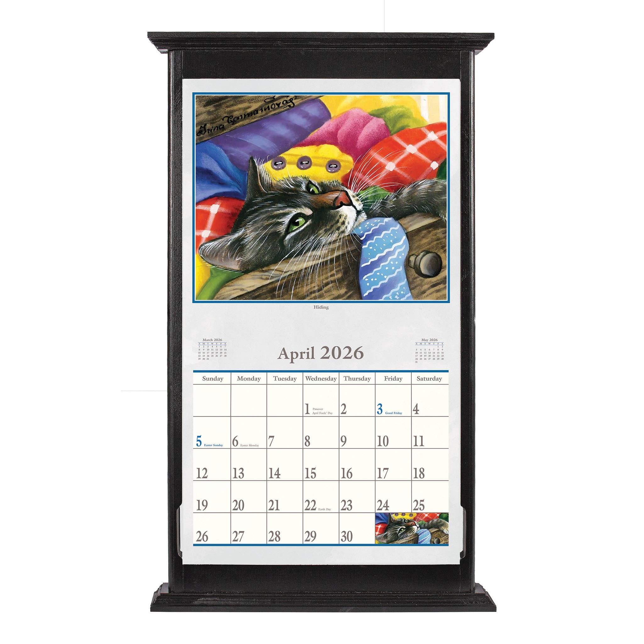 Calendrier mural Cats Meow 2026 - Disponible uniquement en ligne