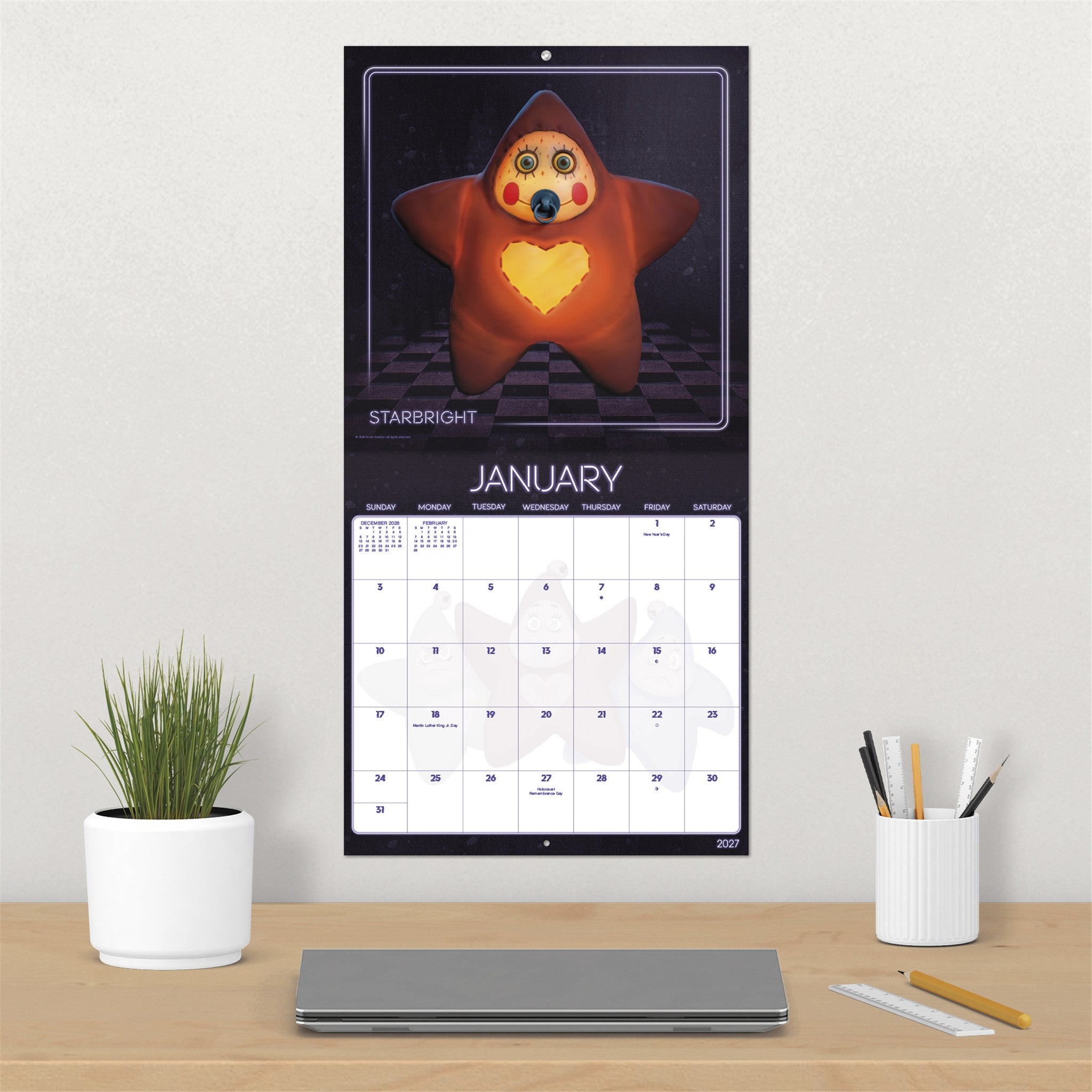 Five Nights at Freddy's Secret of the Mimic 2027 Wall Calendar