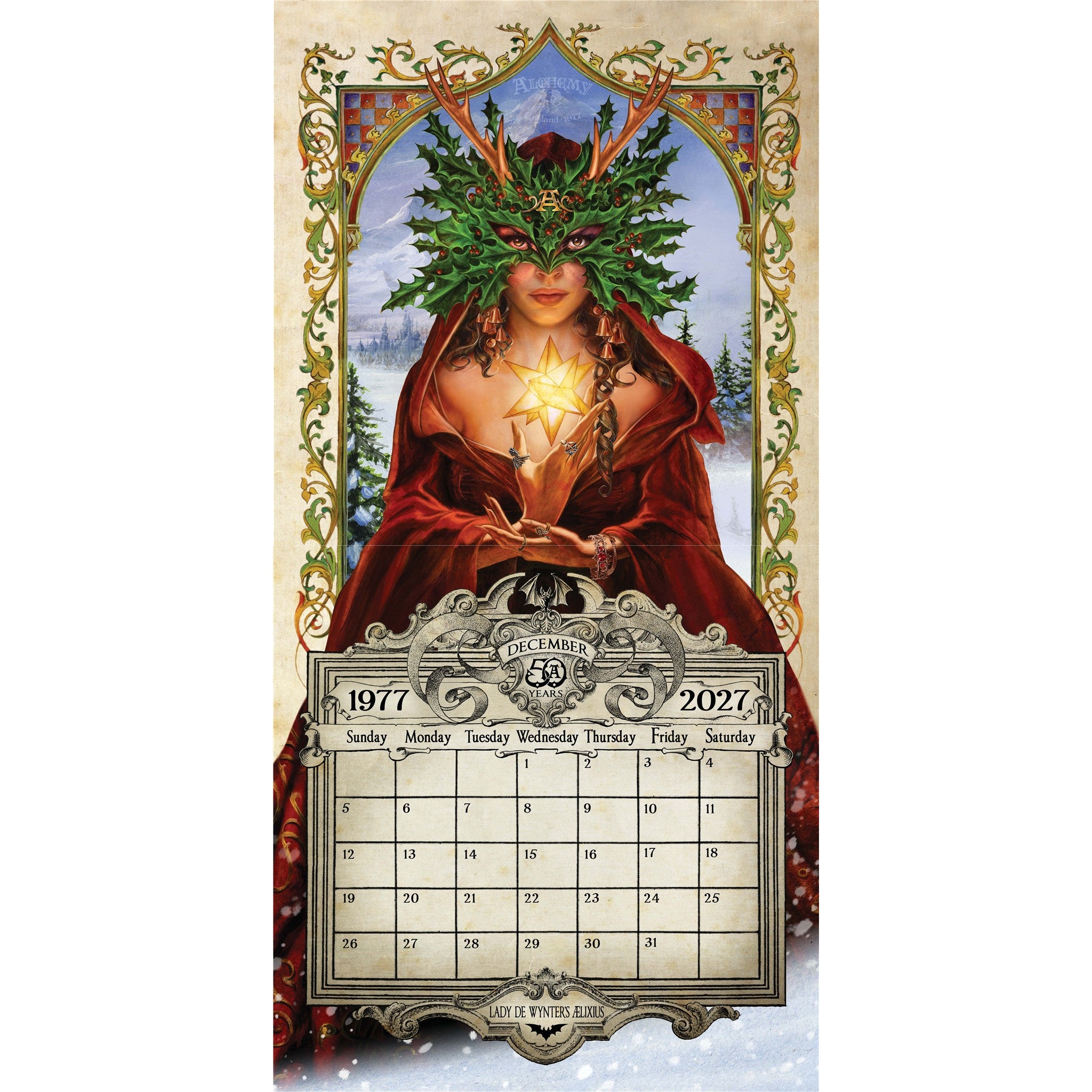 Alchemy 1977 Gothic 2027 Wall Calendar