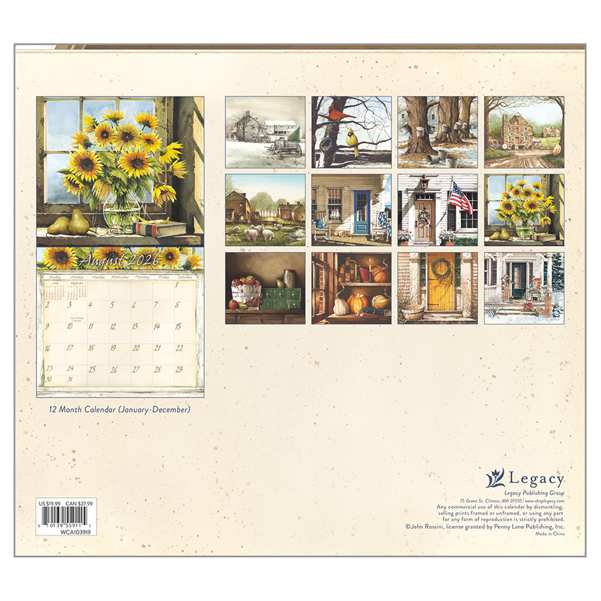 Calendrier mural Life Itself 2026 Édition Spéciale Deluxe avec cartes