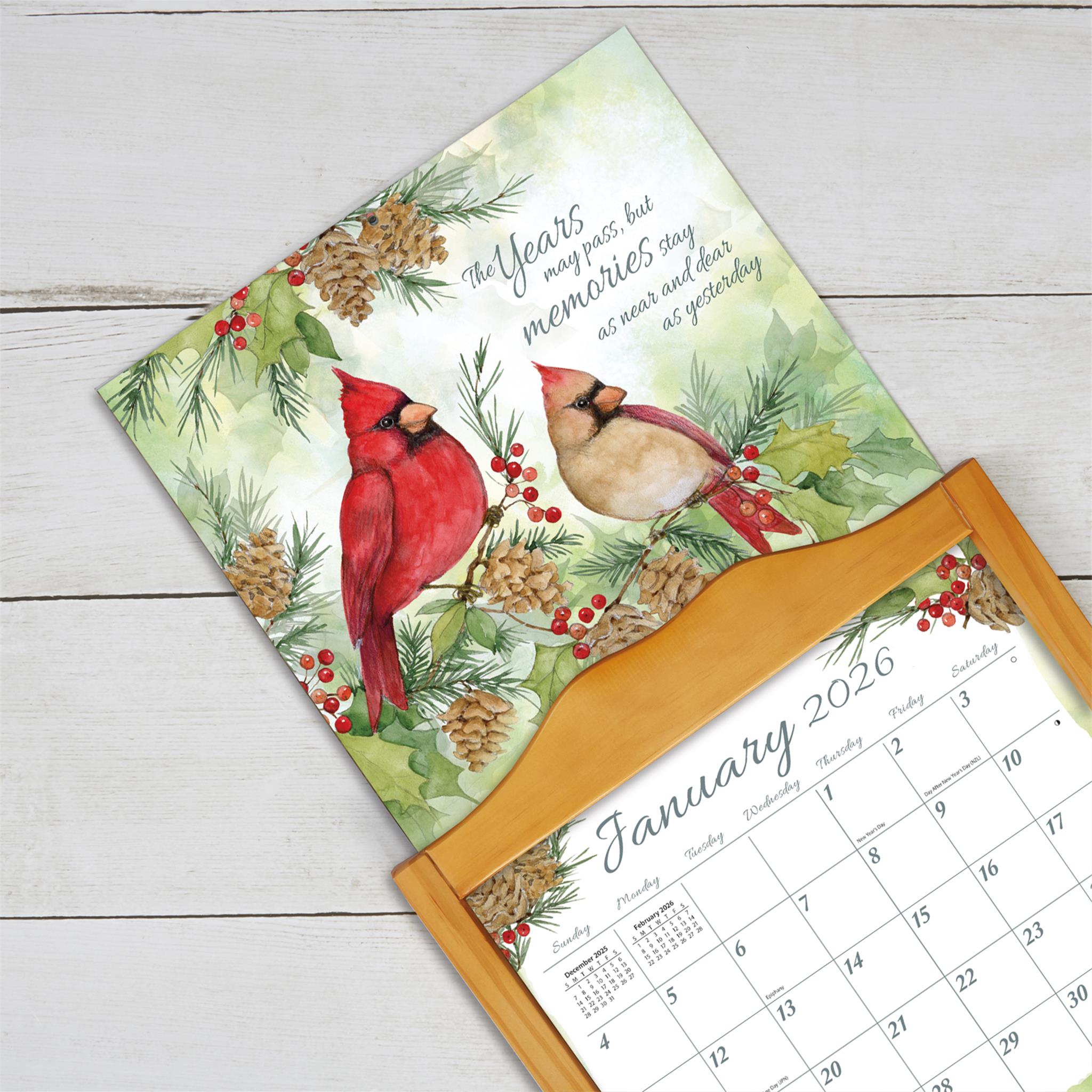 Calendrier mural de luxe « Année du souvenir 2026 » - Disponible uniquement en ligne