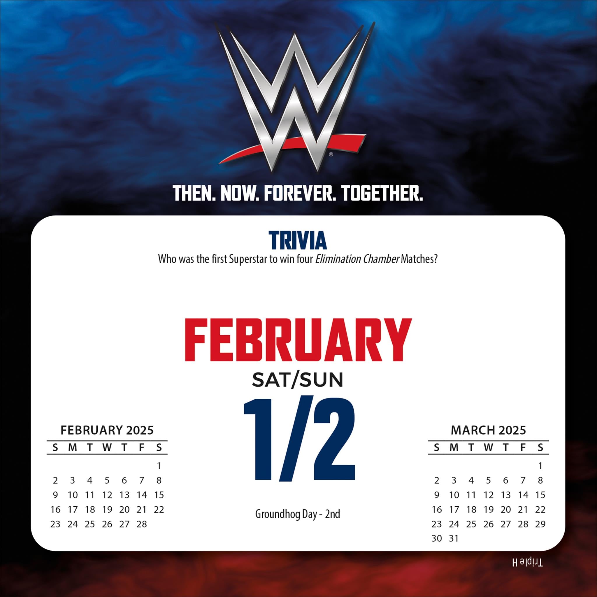 WWE 2026 Box Calendar