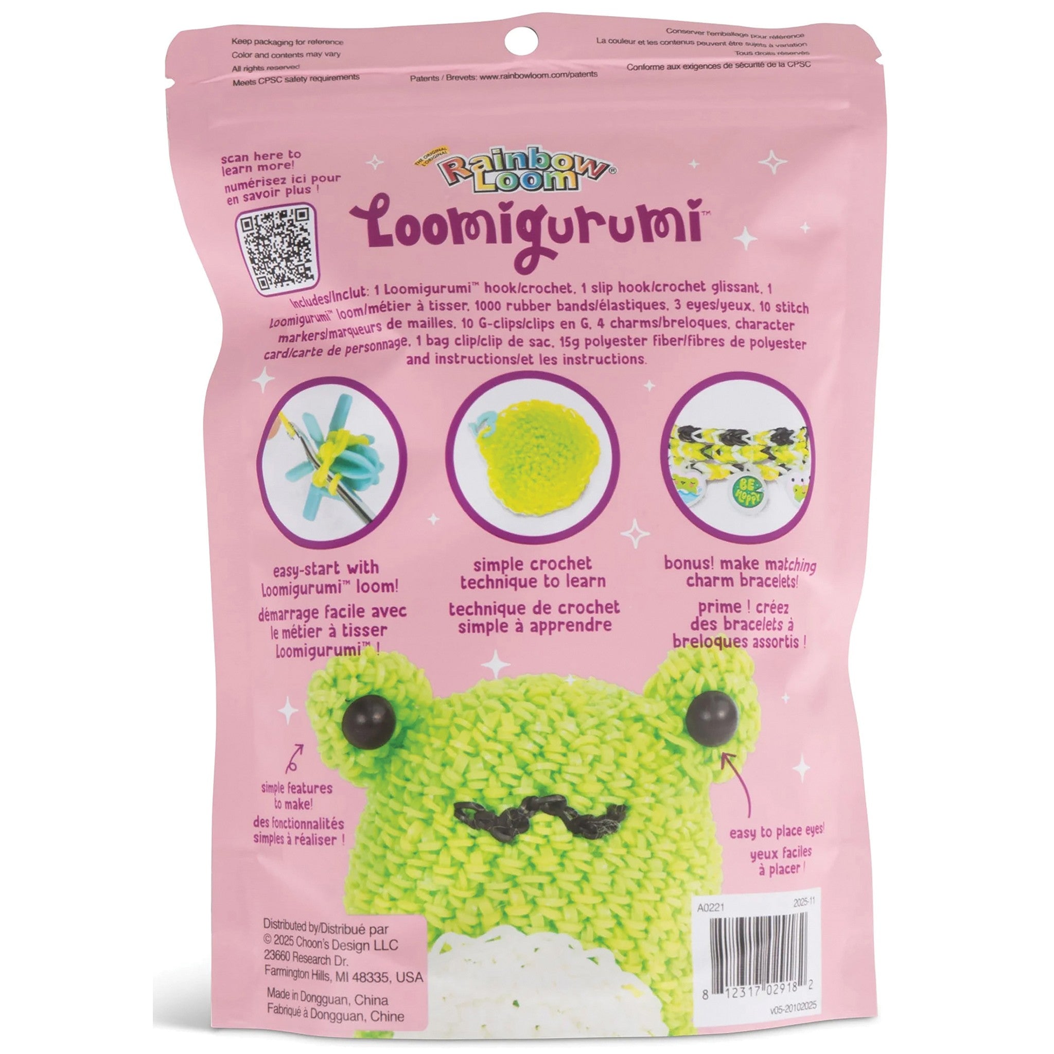 Frog Loomigurumi Charm Kit