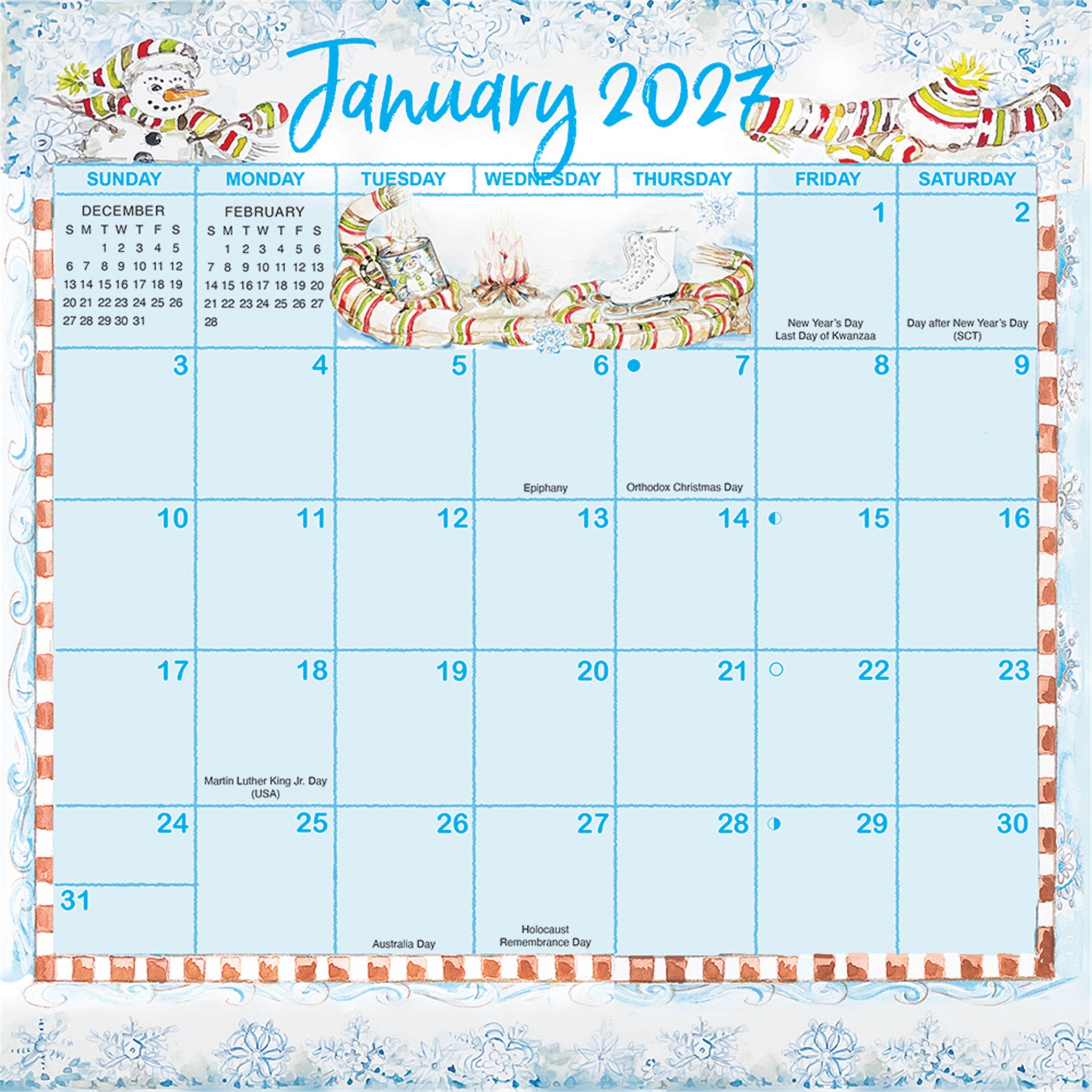 Joyful Seasons Magic Grip Exclusive 2026-2027 Mini Calendar