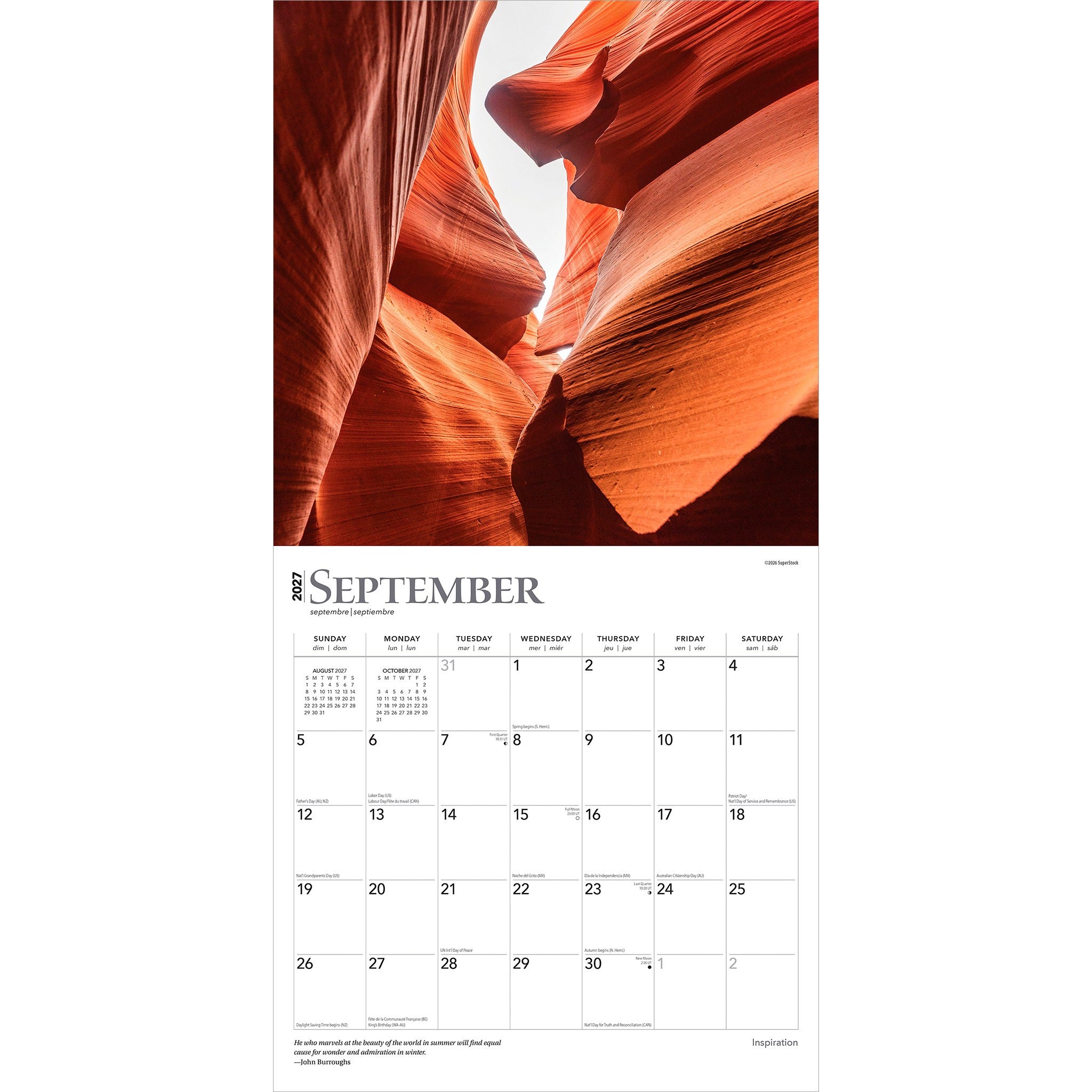 Inspiration 2027 Wall Calendar