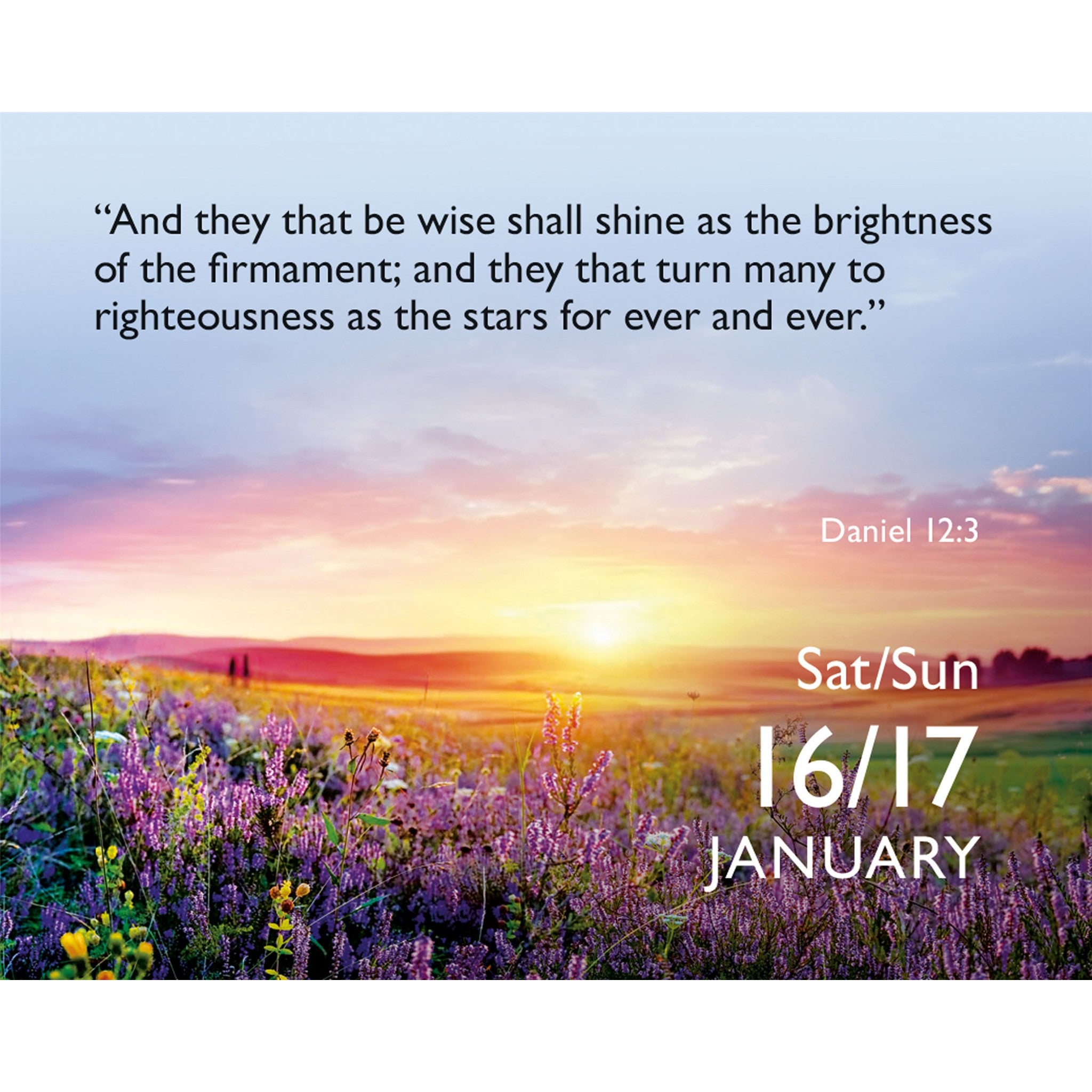 Calendrier de bureau verset biblique quotidien 2027