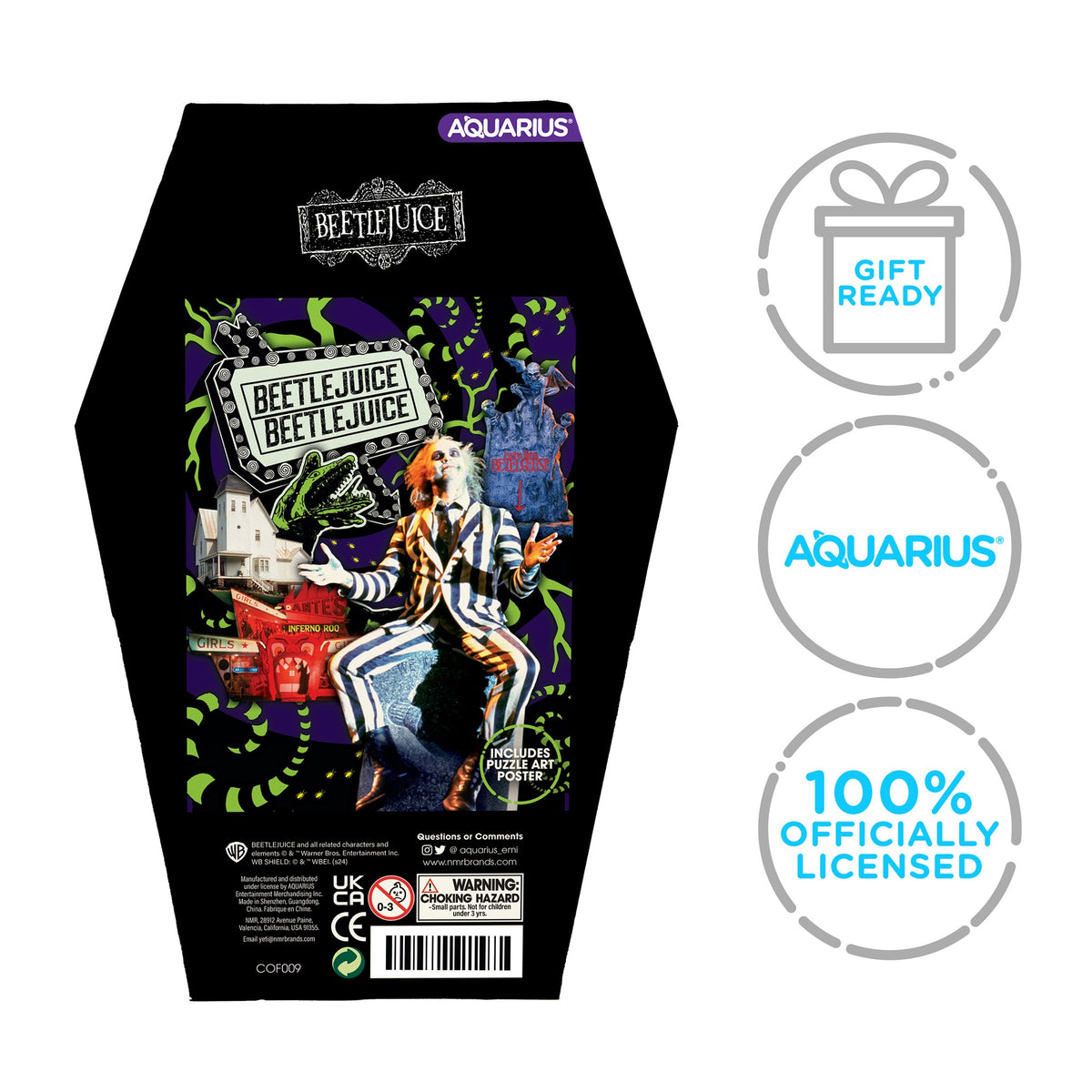 Puzzle 500 pièces cercueil Beetlejuice