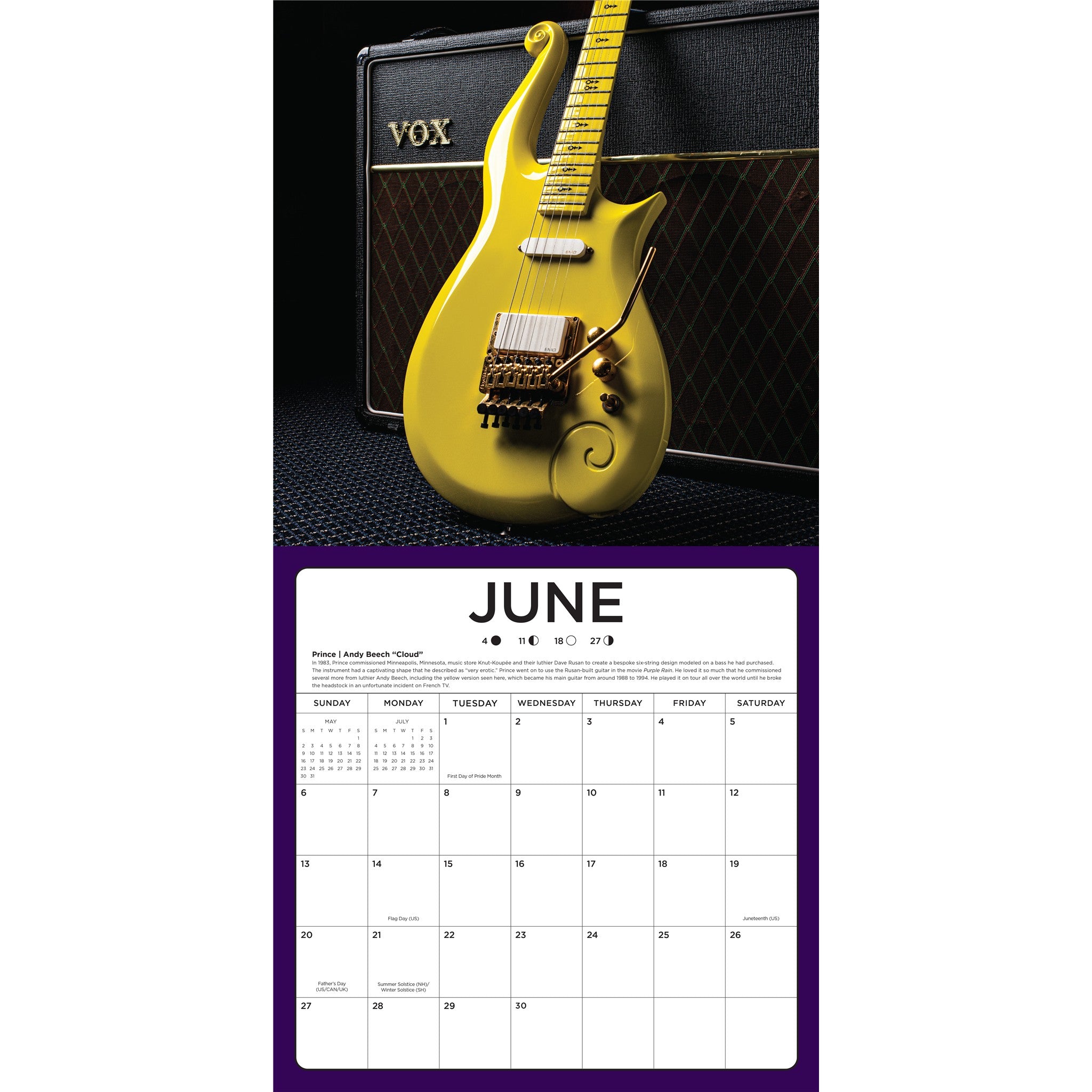 Star Guitars 2027 Wall Calendar - Online Only