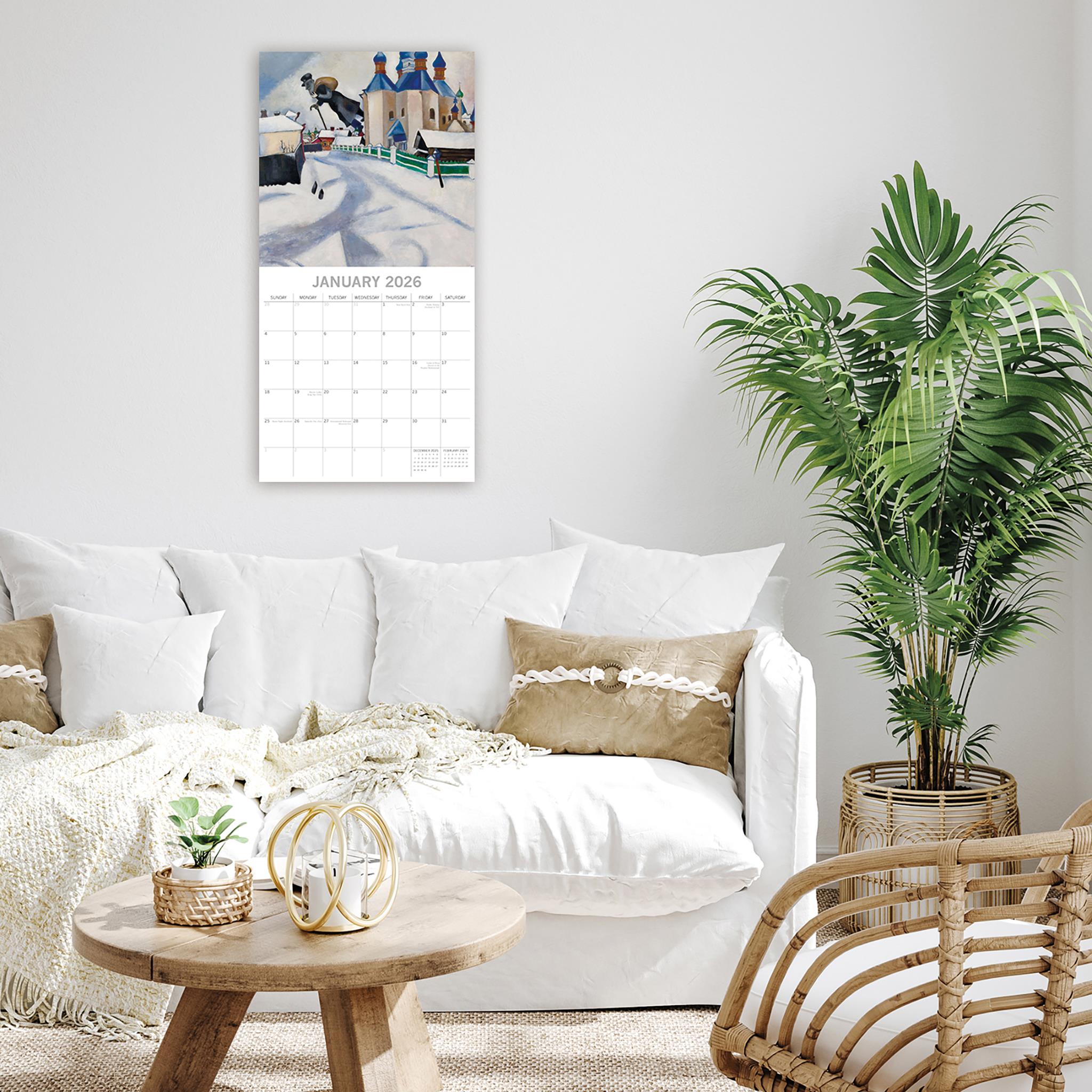 Chagall 2026 Wall Calendar